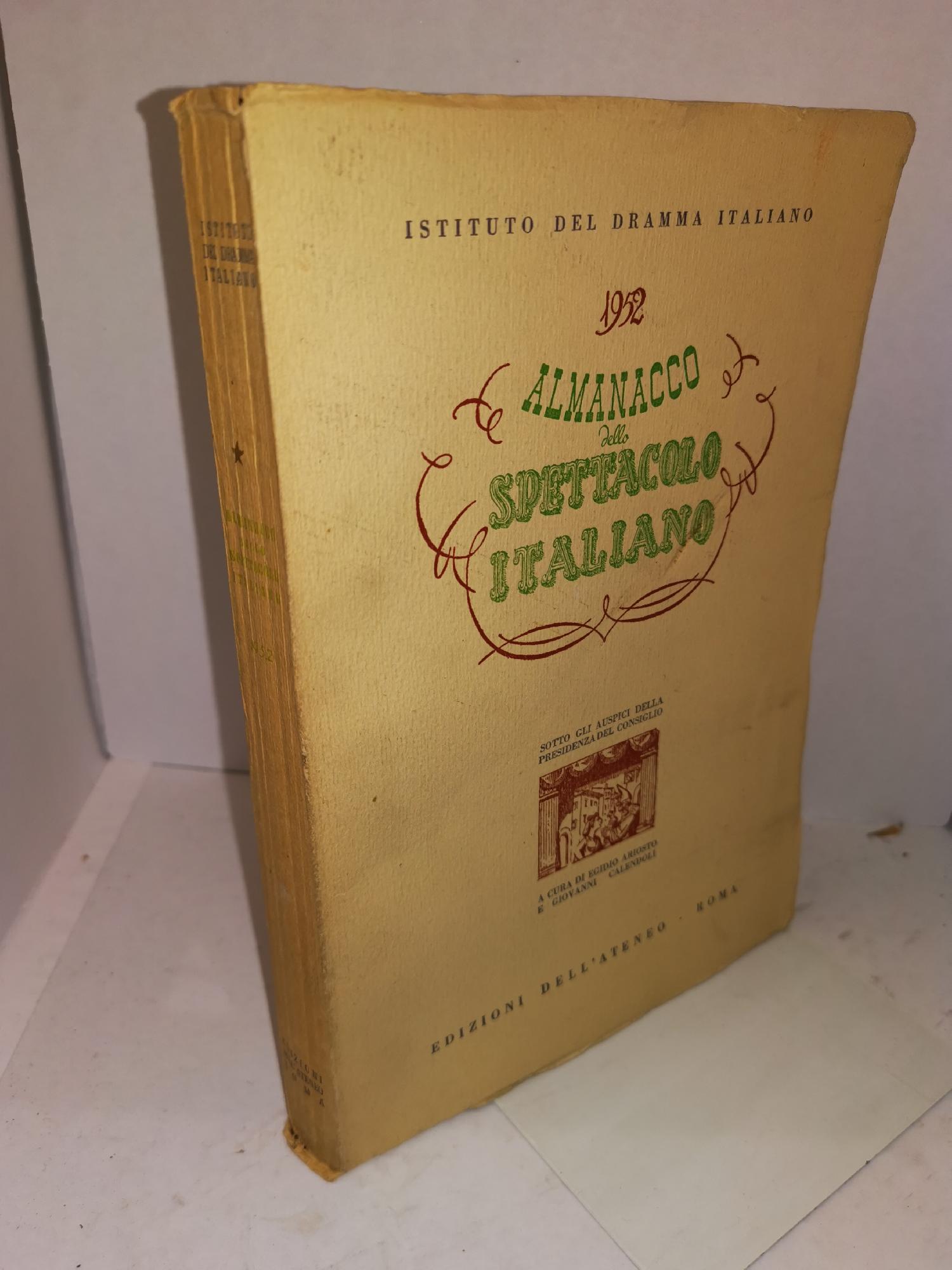 ALMANACCO DELLO SPETTACOLO ITALIANO 1952