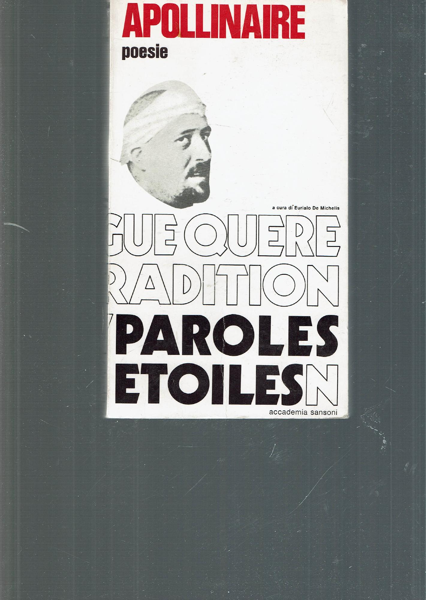 APOLLINAIRE POESIE PAROLES ETOILES
