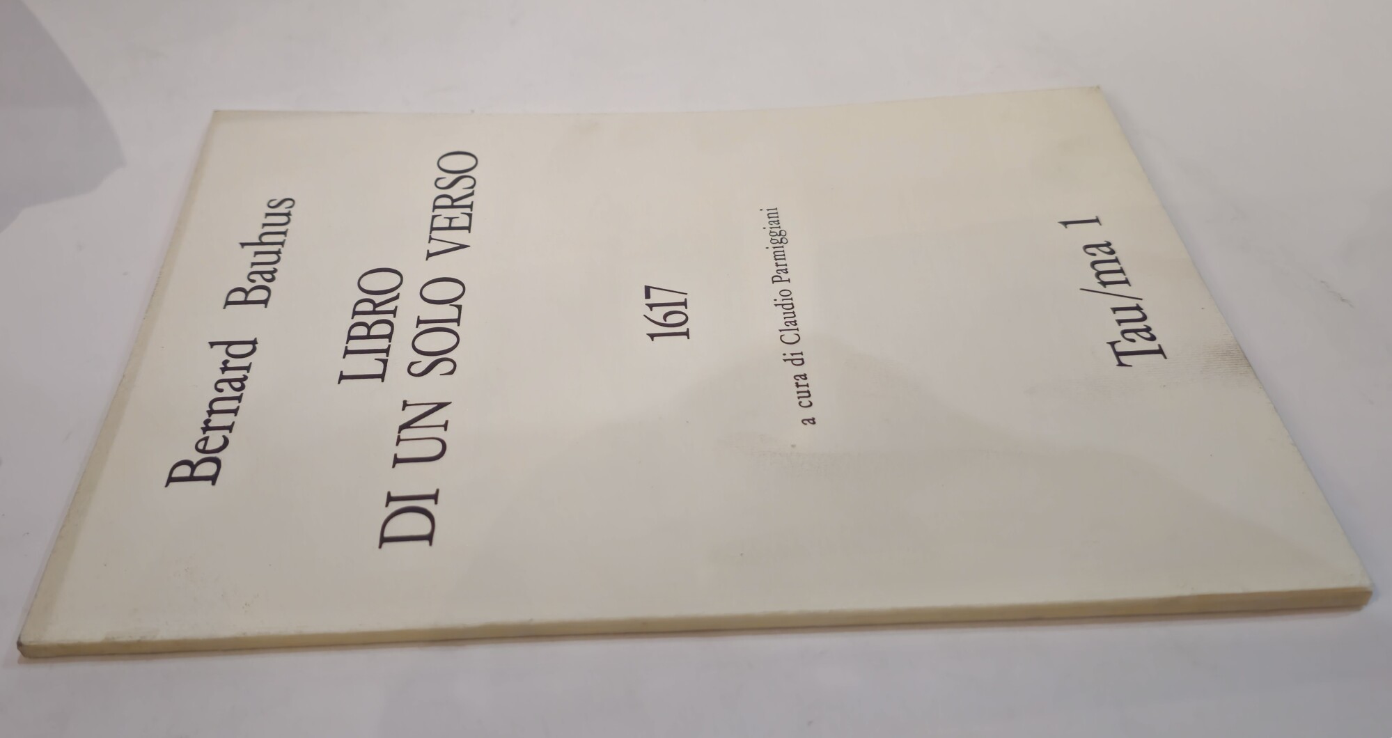 Bernhard Bauhus – Libro di un solo verso 1617 Tau/ma …