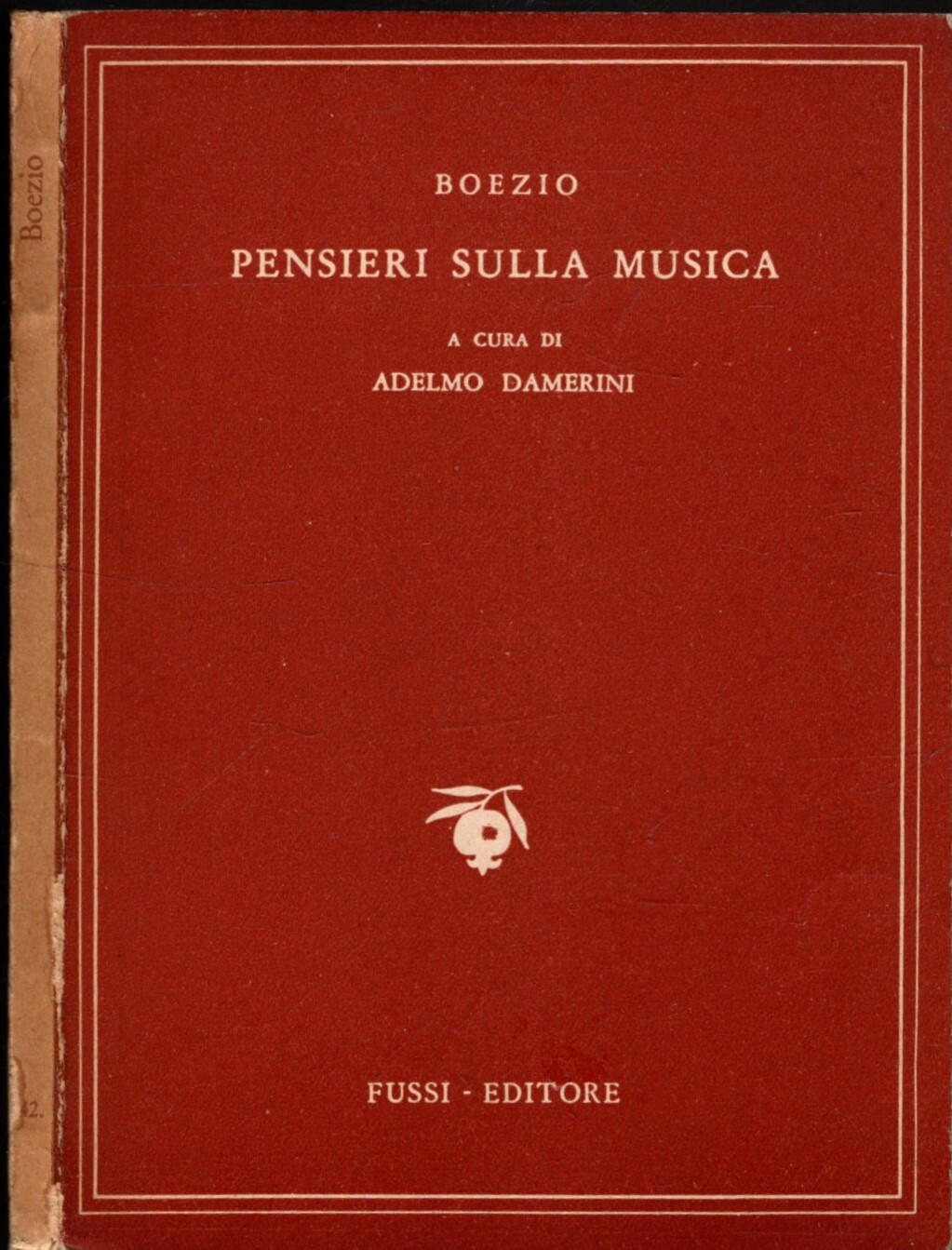 BOEZIO - PENSIERI SULL MUSICA