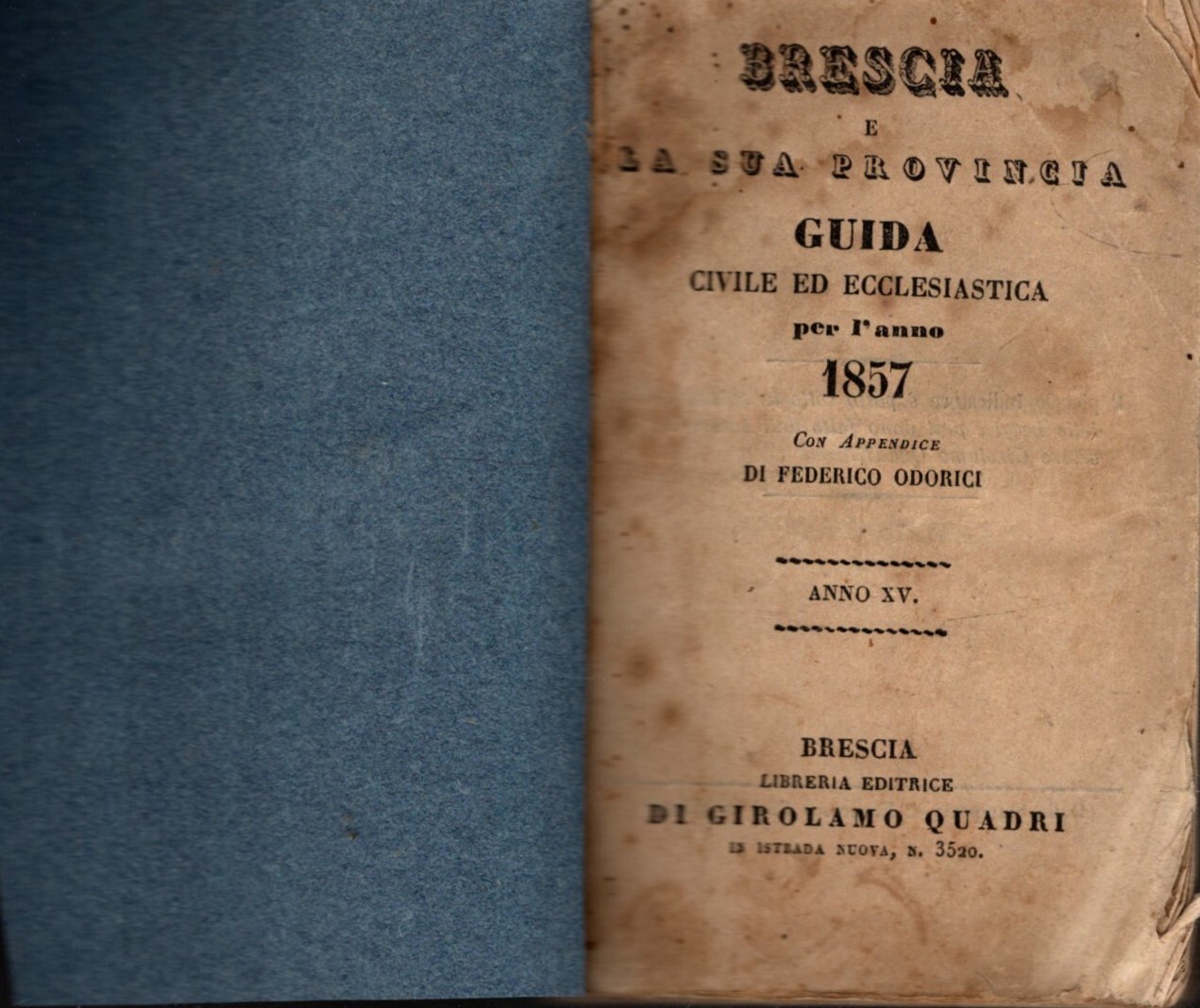 BRESCIA E LA SUA PROVINCIA GUIDA CIVILE ED ECCLESIASTICA PER …