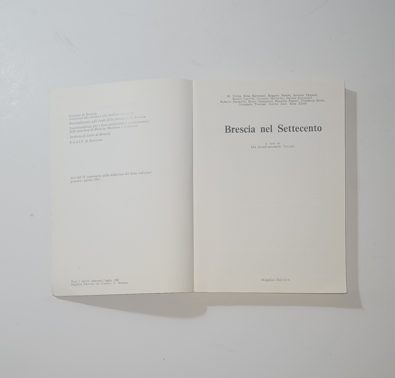 Brescia nel Settecento – Magalini Editrice – Storia e Arte …