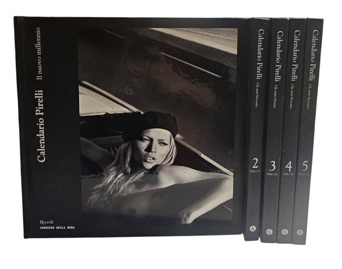 Calendario Pirelli 5 volumi della collezione del Corriere della Sera