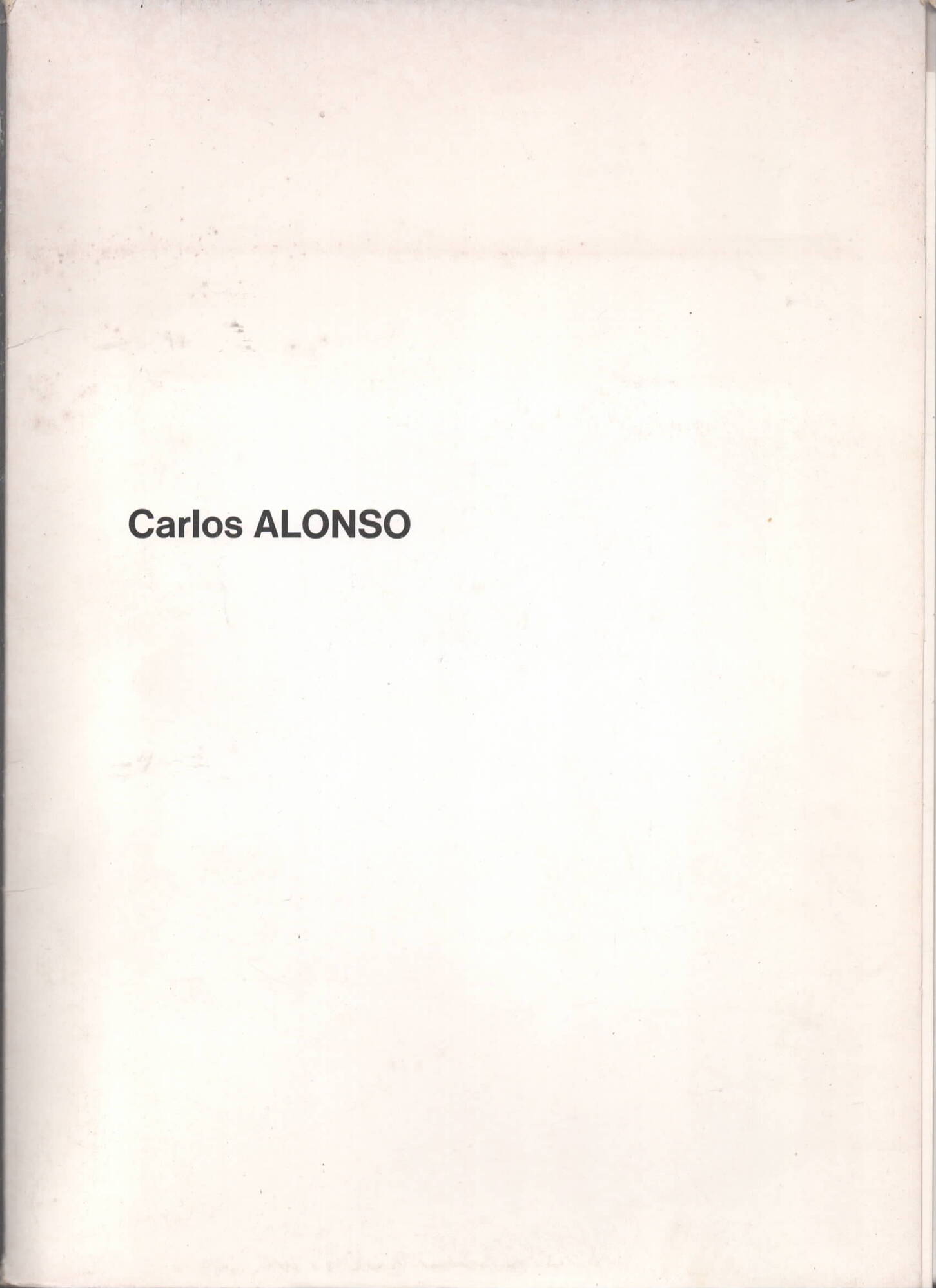 Carlos Alonso 2 cataloghi