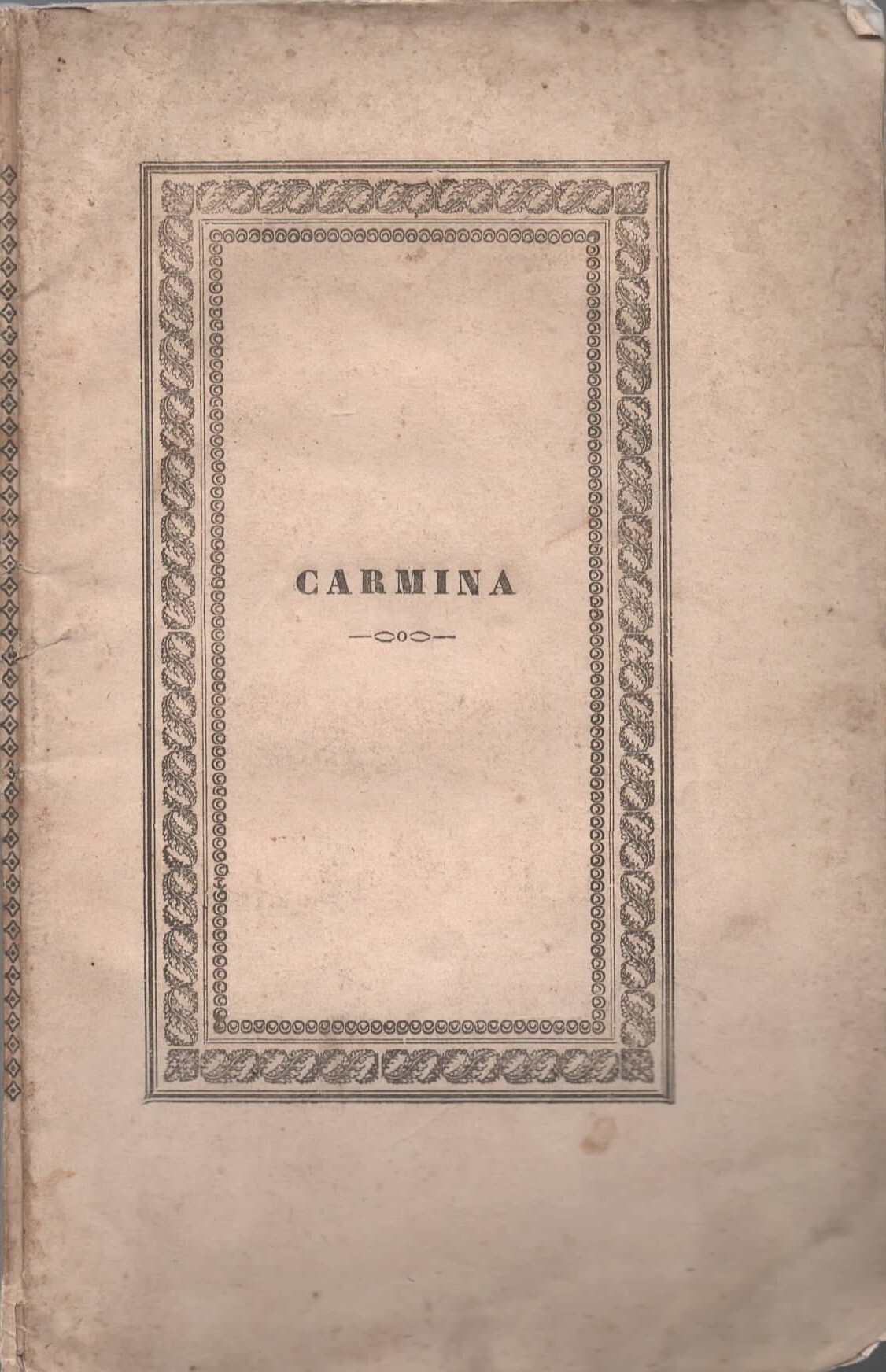 Caroli Cattaneo presbyteri Mediolanensis ad suos rhetoricos Carmina