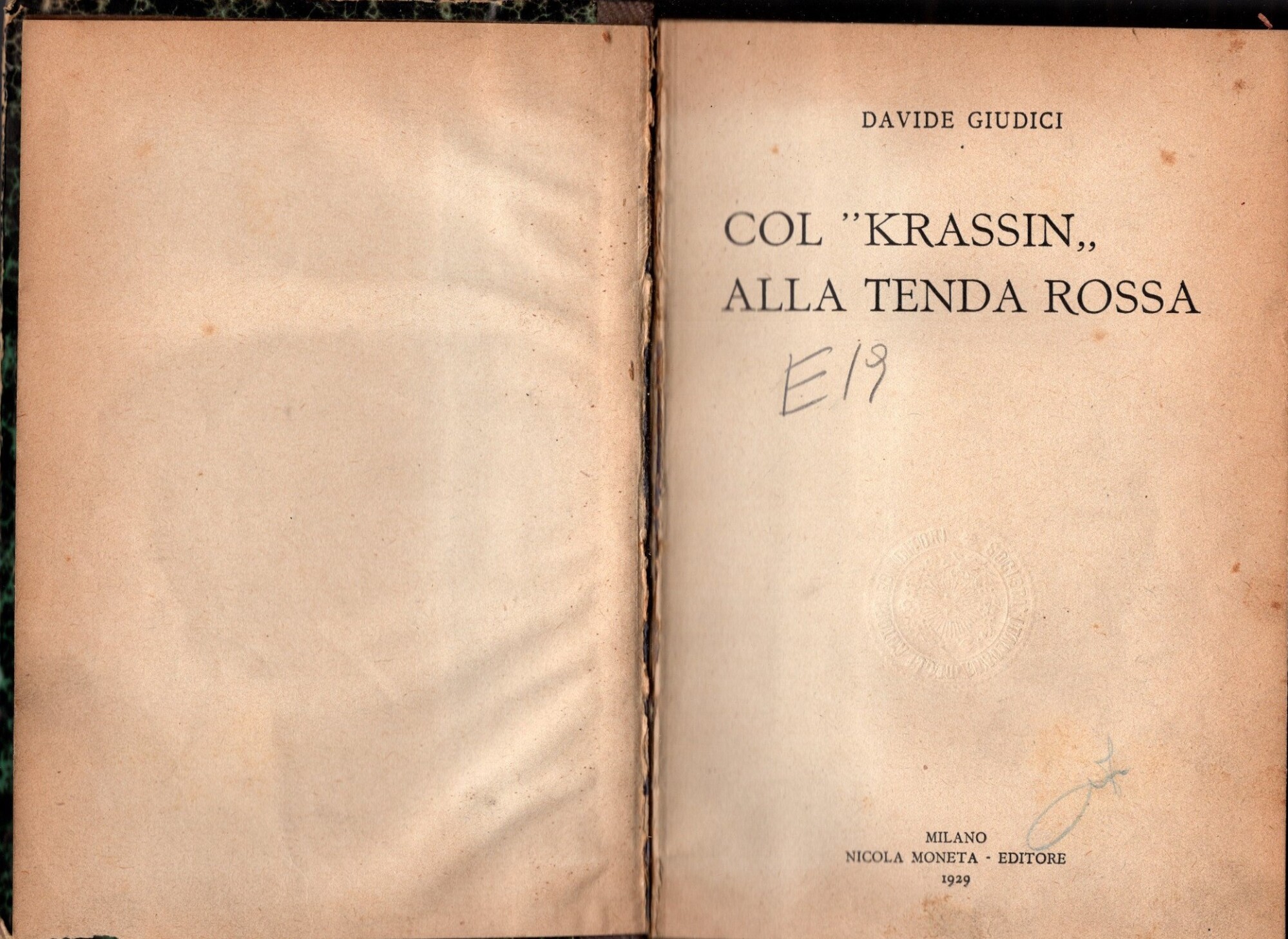 Col Krassin alla Tenda Rossa