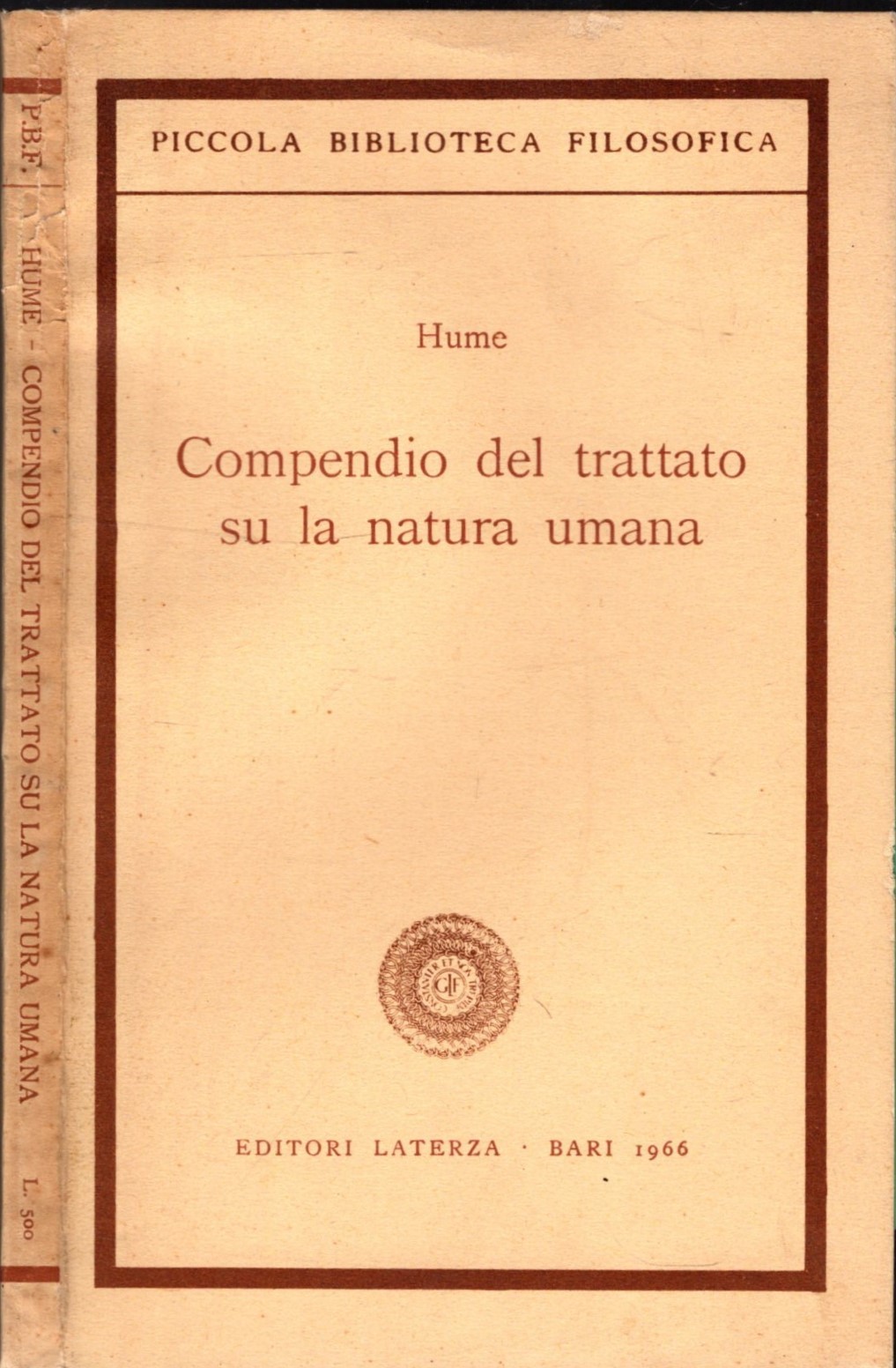 Compendio del trattato su la natura umana