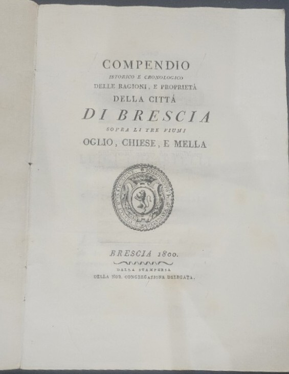 Compendio istorico e cronologico delle ragioni e proprietà della città …