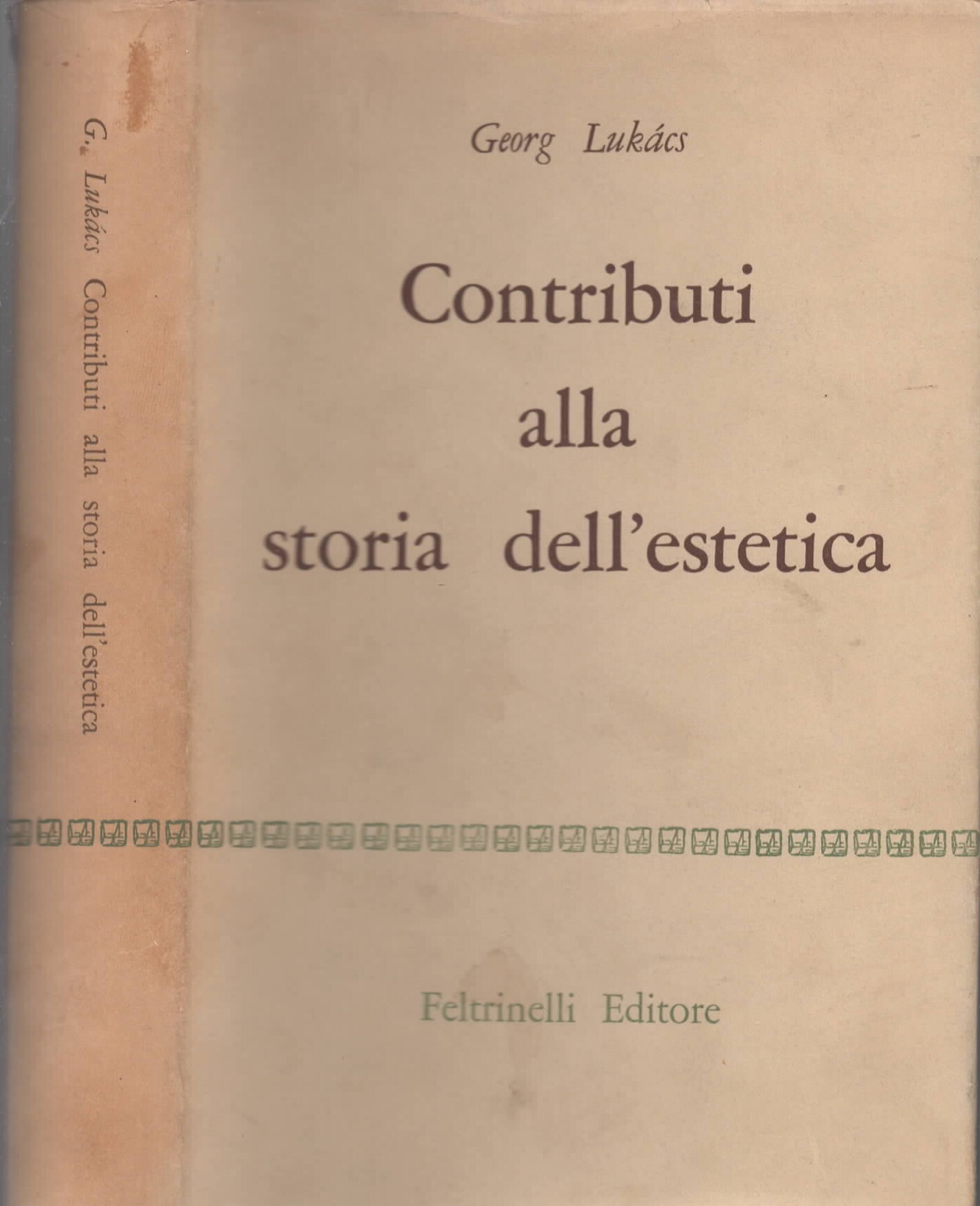 Contributi alla storia dell'estetica di Georg Lukacs