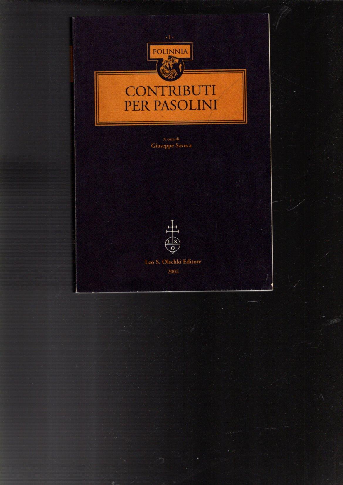 Contributi per Pasolini
