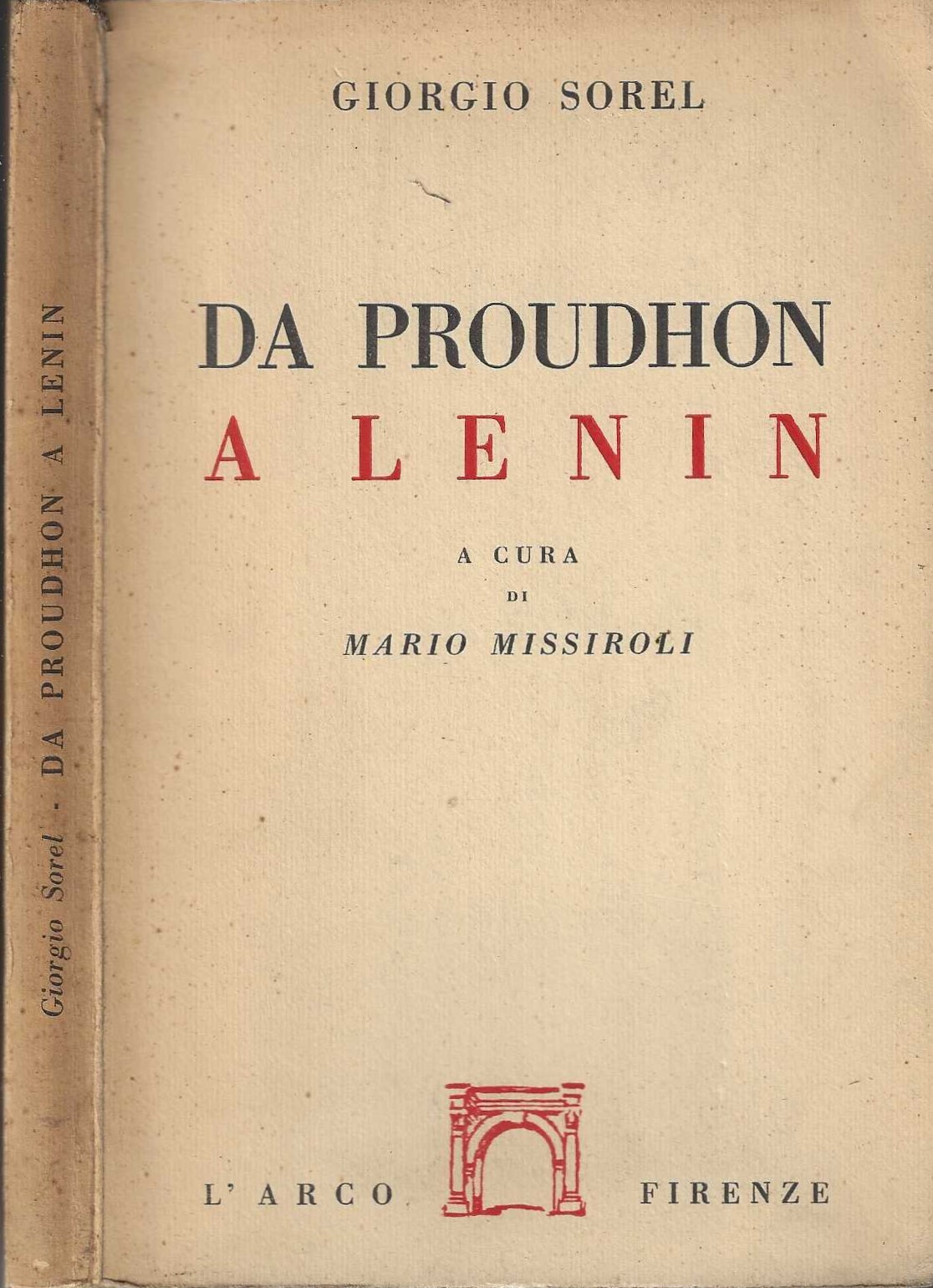 Da Proudhon a Lenin a cura di Mario Missiroli