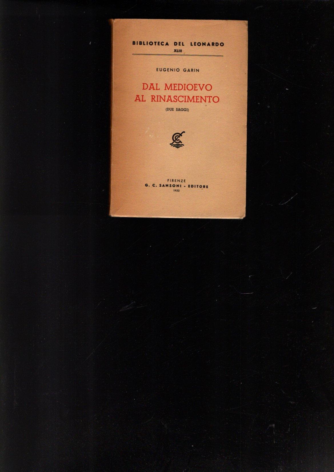 DAL MEDIOEVO AL RINASCIMENTO