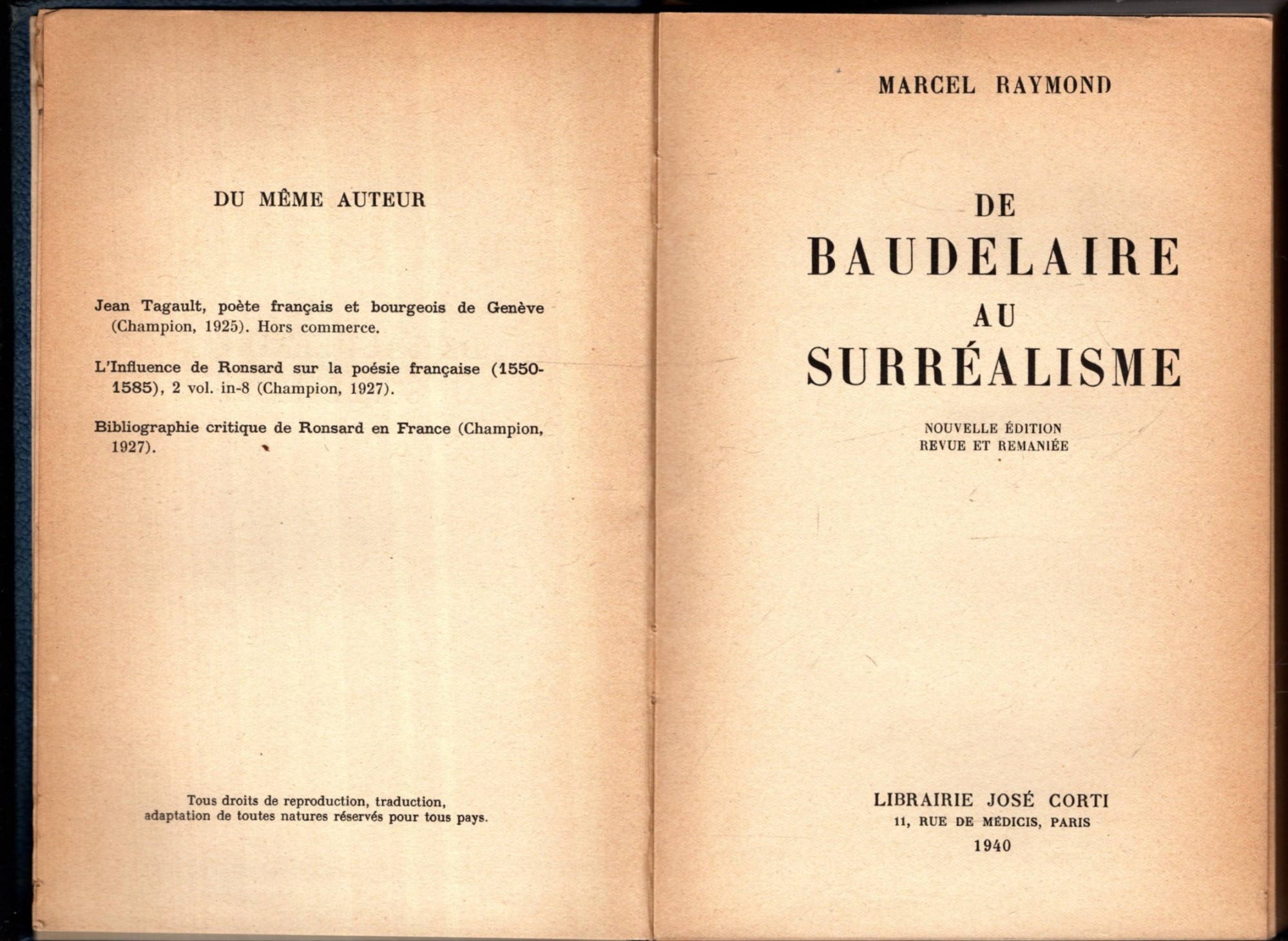 De Baudelaire au Surréalisme