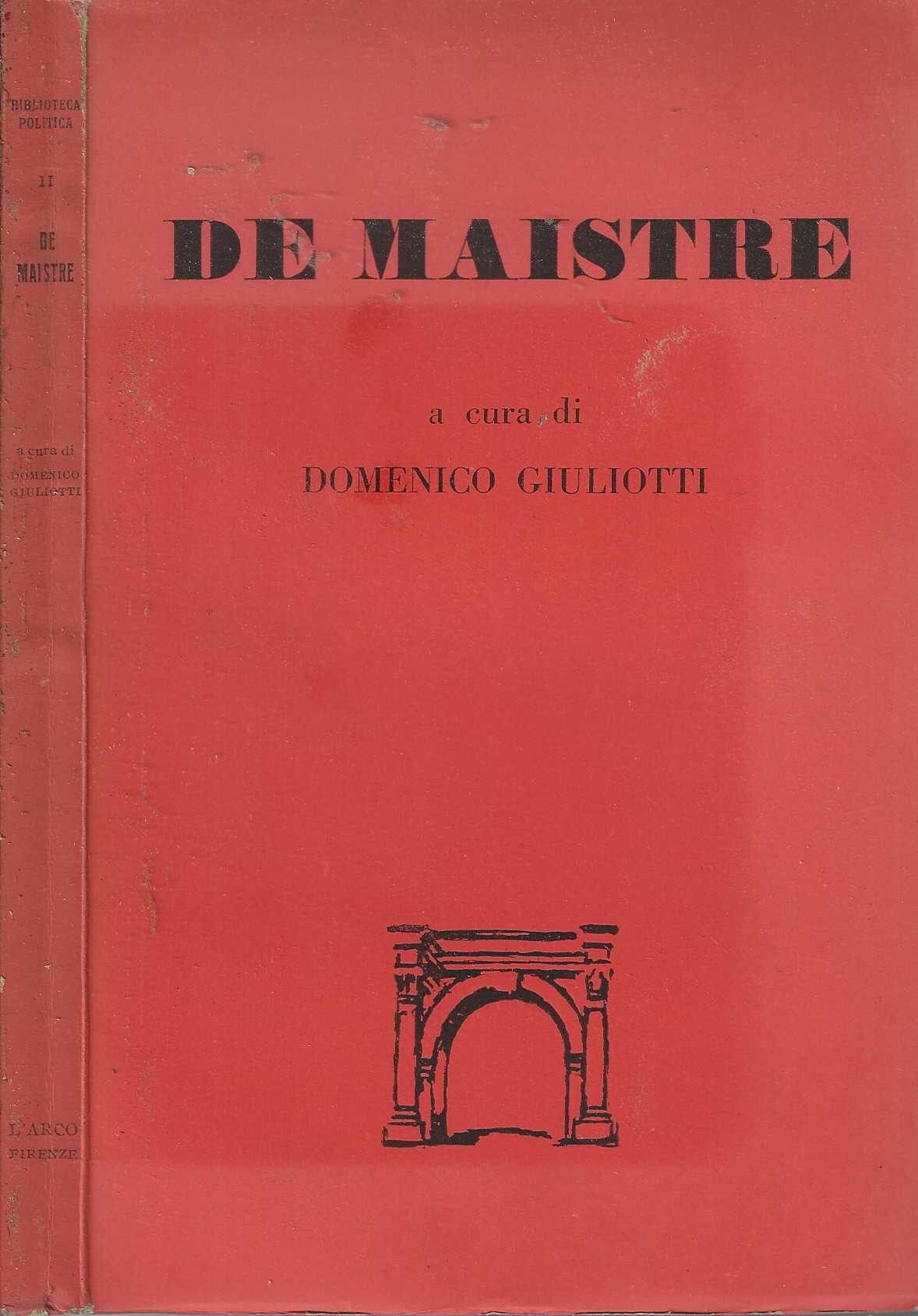De Maistre di Domenico Giuliotti