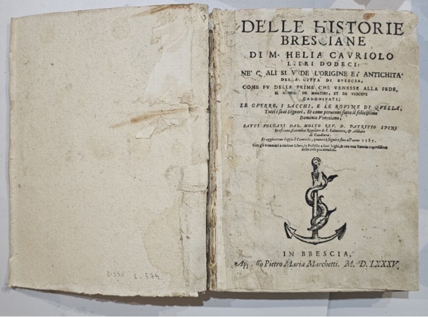 Delle Historie Bresciane Di M. Helia Cavriolo Libri Dodeci