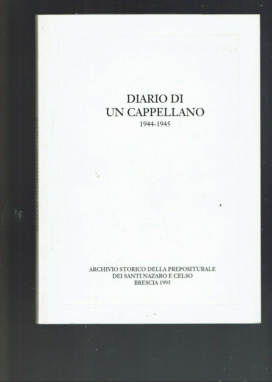 DIARIO DI UN CAPPELLANO 1944-45