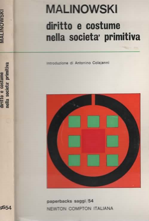 Diritto e costume nella società primitiva di Malinowski Bronislaw