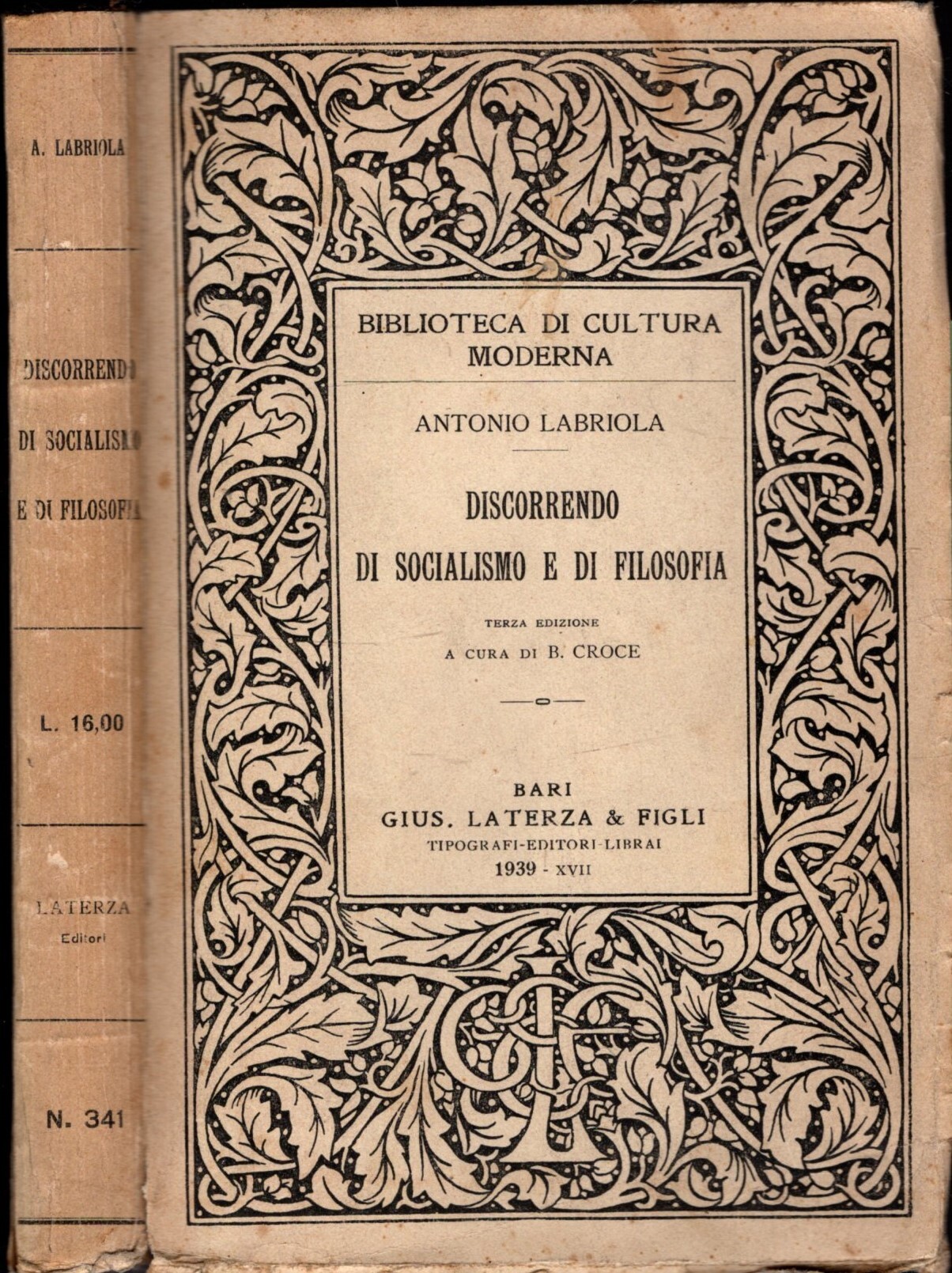 DISCORRENDO DI SOCIALISMO E DI FILOSOFIA