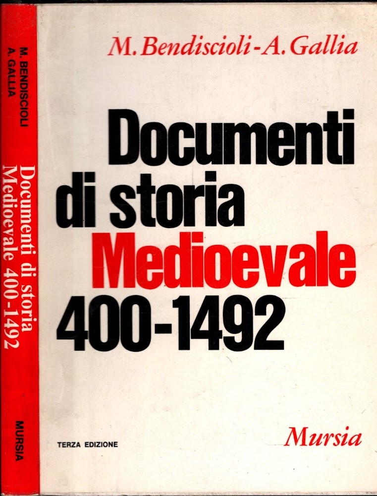 DOCUMENTI DI STORIA MEDIOEVALE 400-492