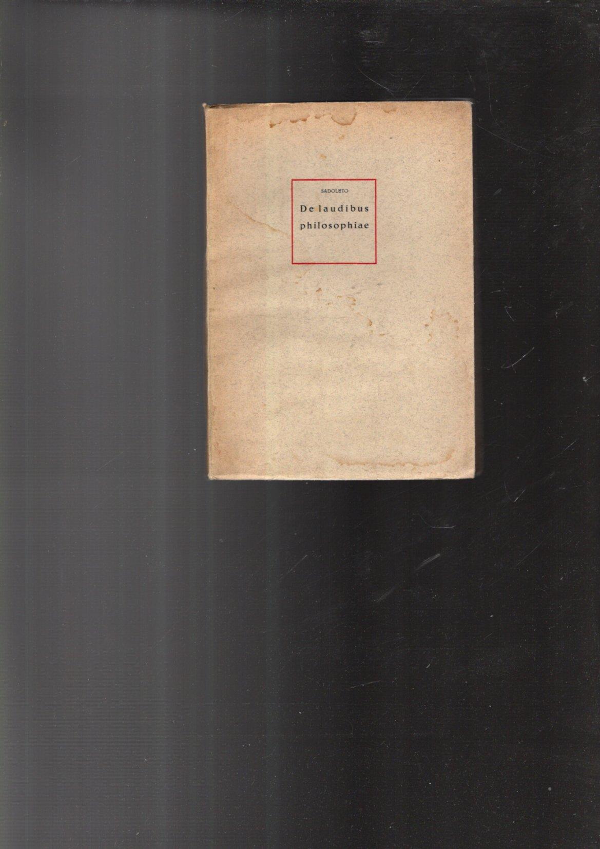 ELOGIO DELLA SAPIENZA (DE LAUDIBUS PHILOSOPHIAE)