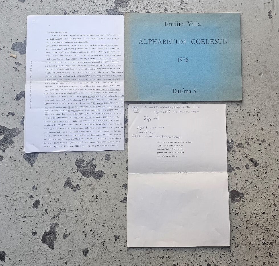 Emilio Villa - Alphabetum Coeleste con lettera di Romana Loda