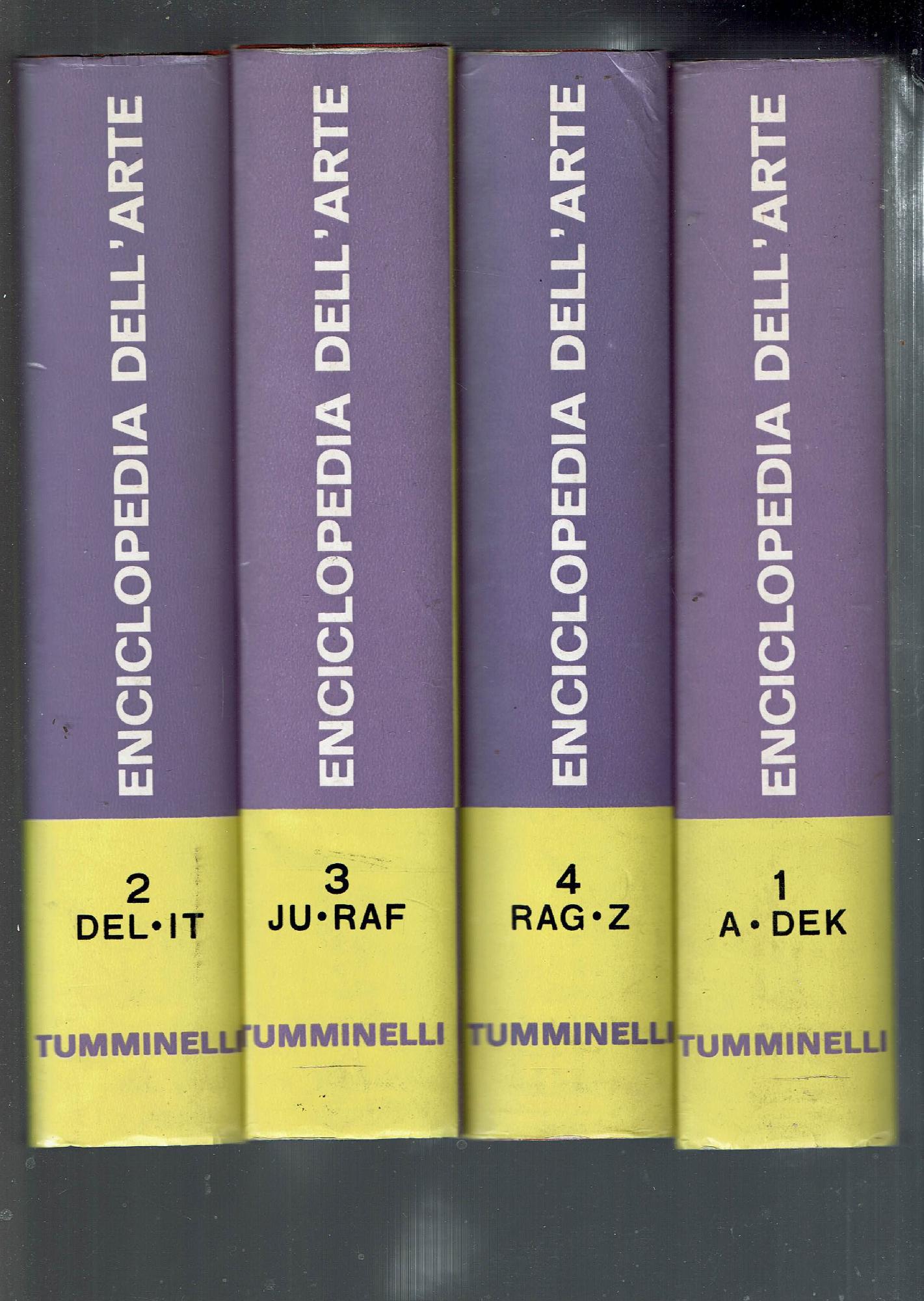 enciclopedia dell'arte tumminelli - 4 vol.