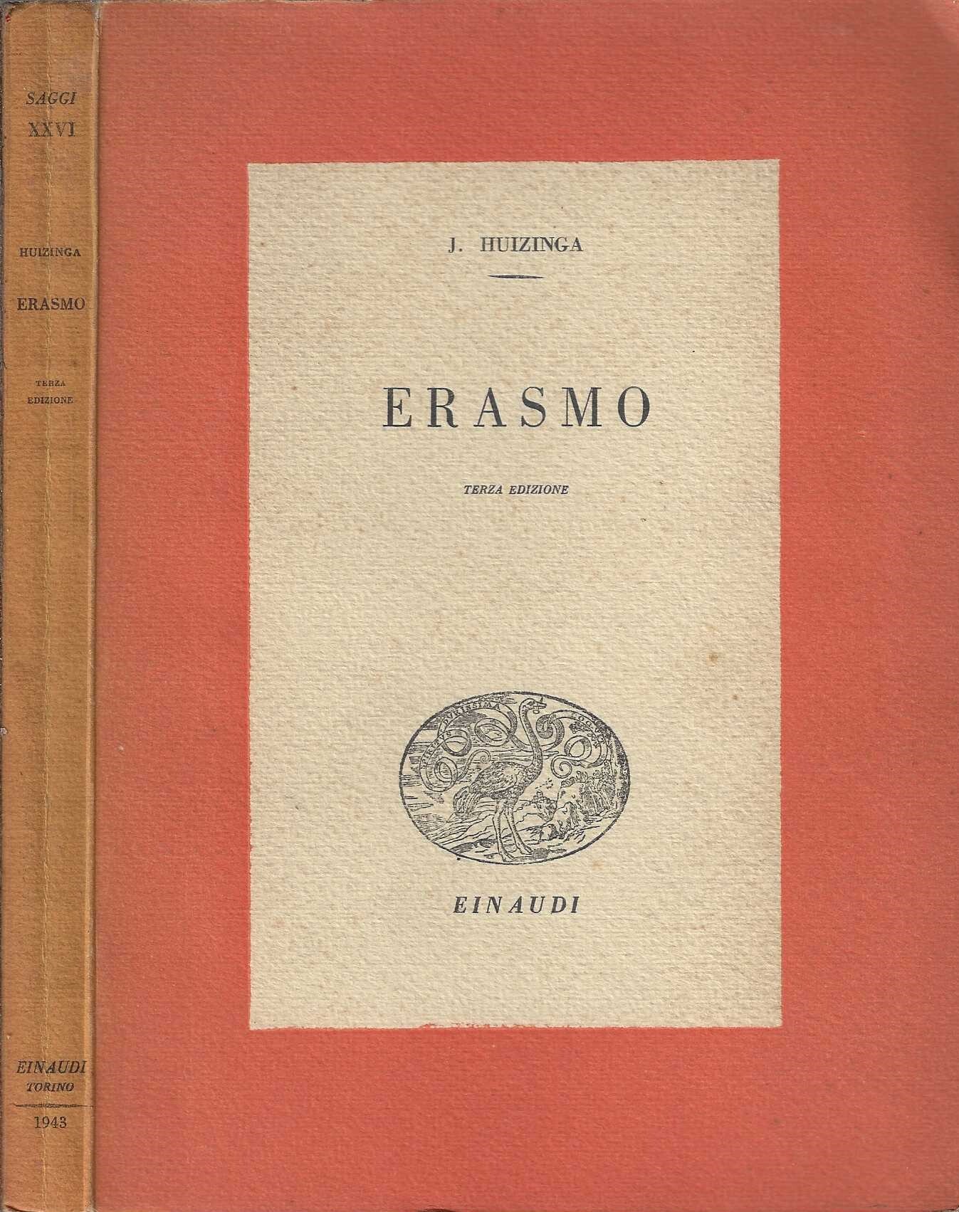 ERASMO di Huizinga J.