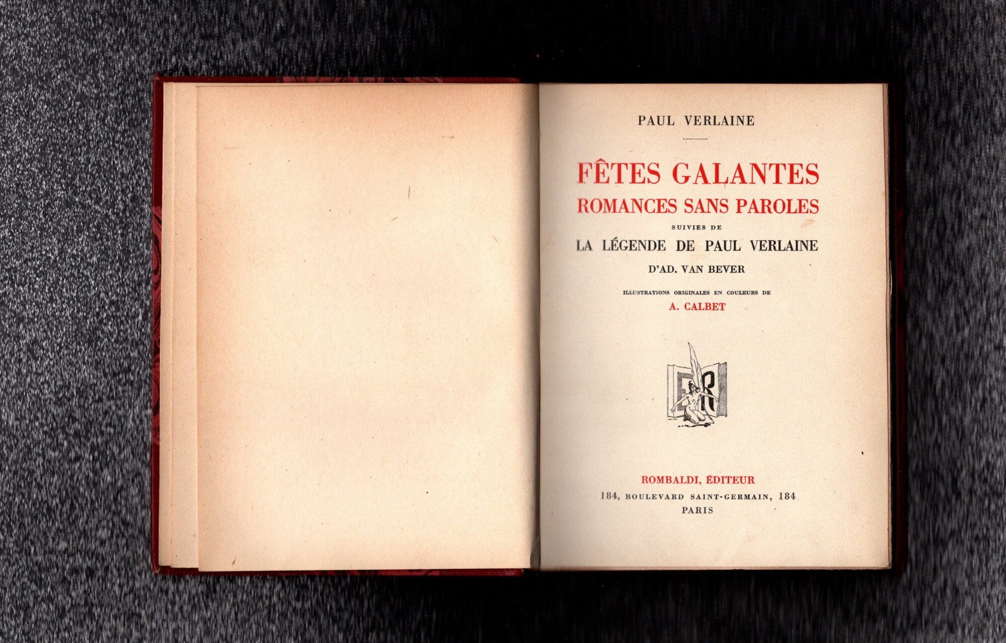 Fetes Galantes Romances Sans Paroles Suiviers De La Legende De …