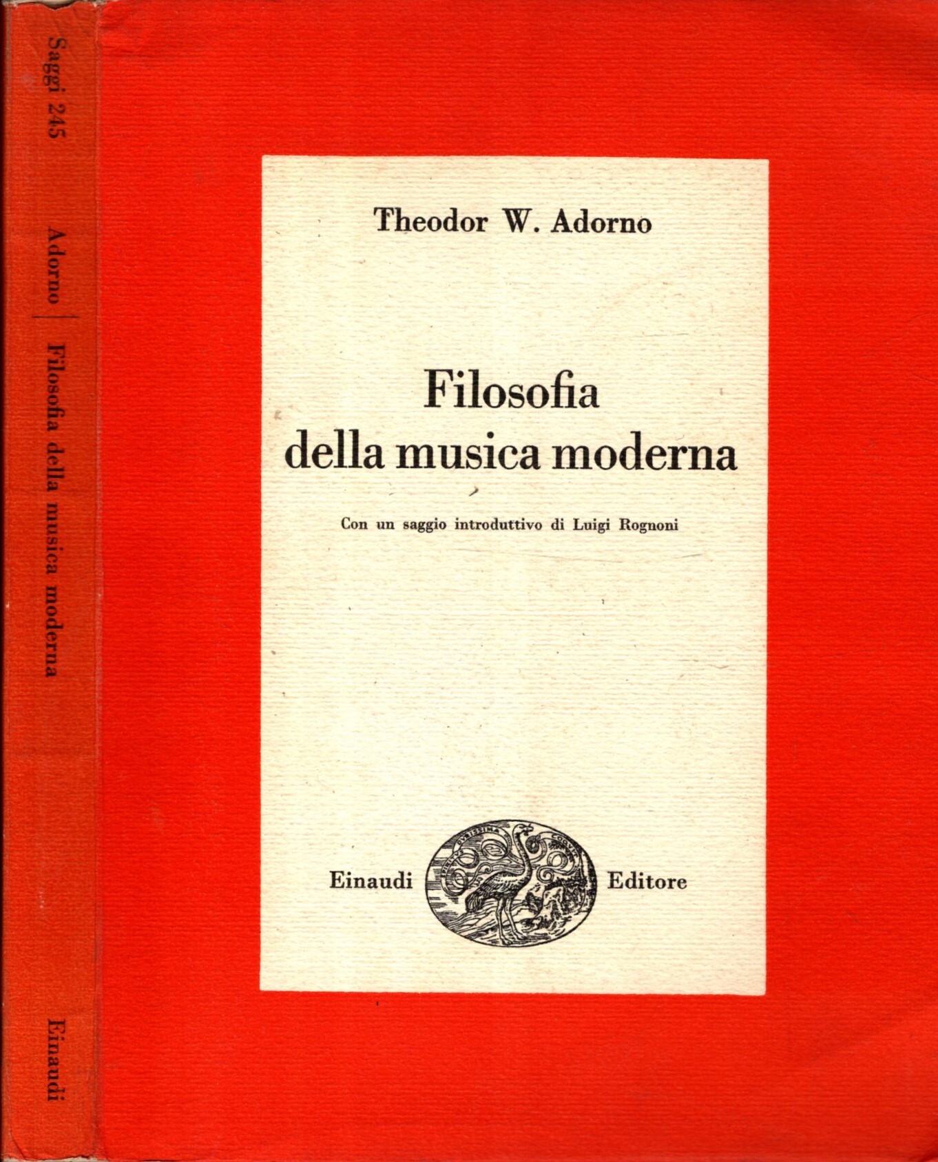 FILOSOFIA DELLA MUSICA MODERNA