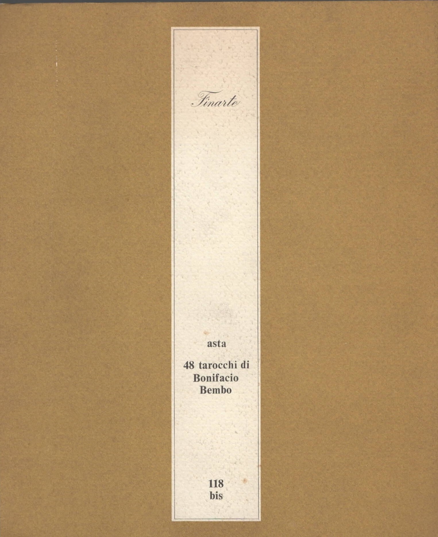 Finarte 118 bis - asta 48 tarocchi di Bonifacio Bembo