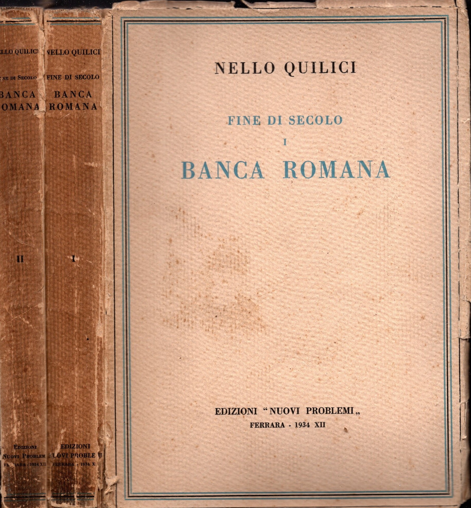 Fine di secolo - Banca Romana 2 volumi