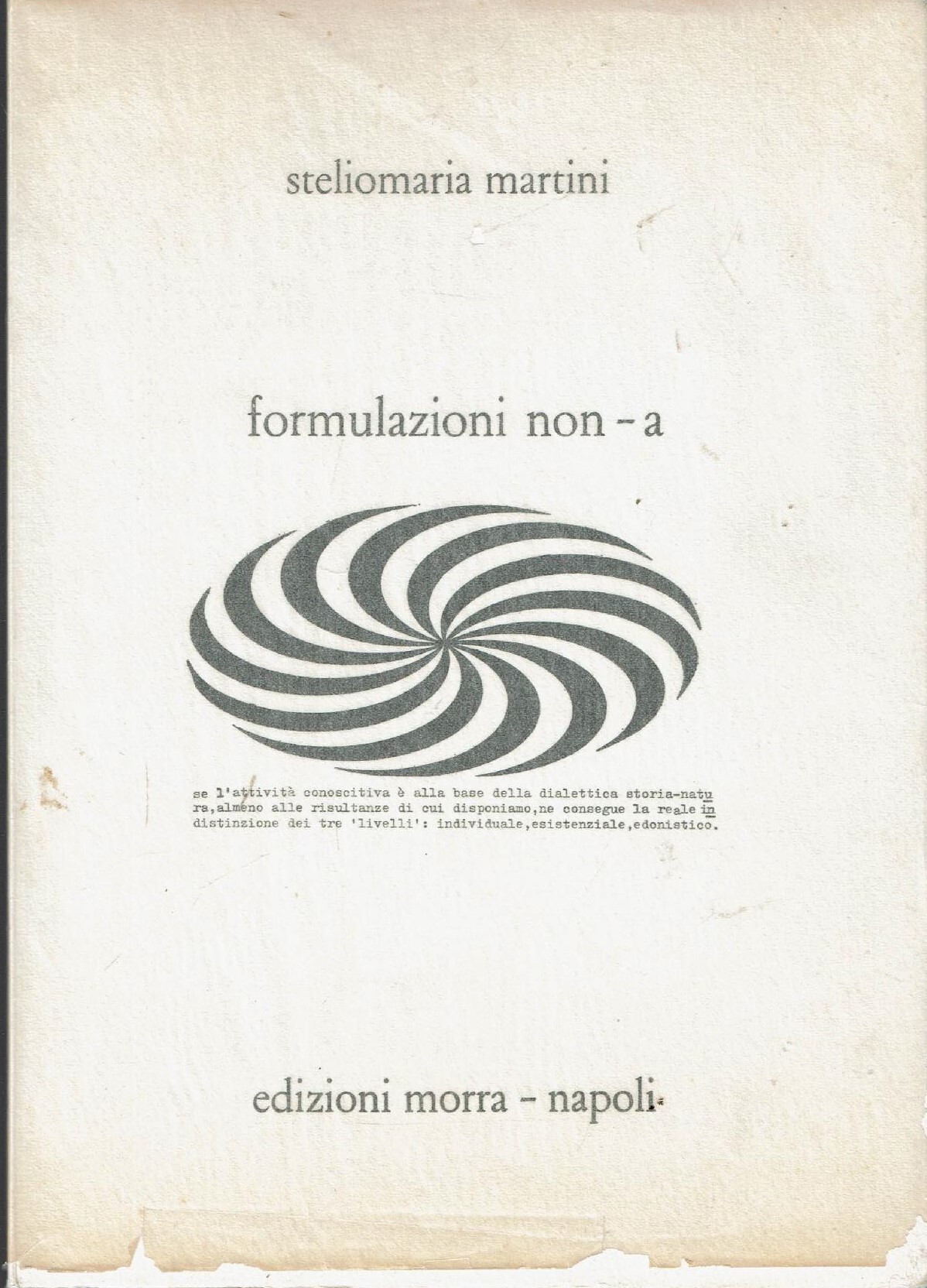 Formulazioni NON-A | Steliomaria Martini