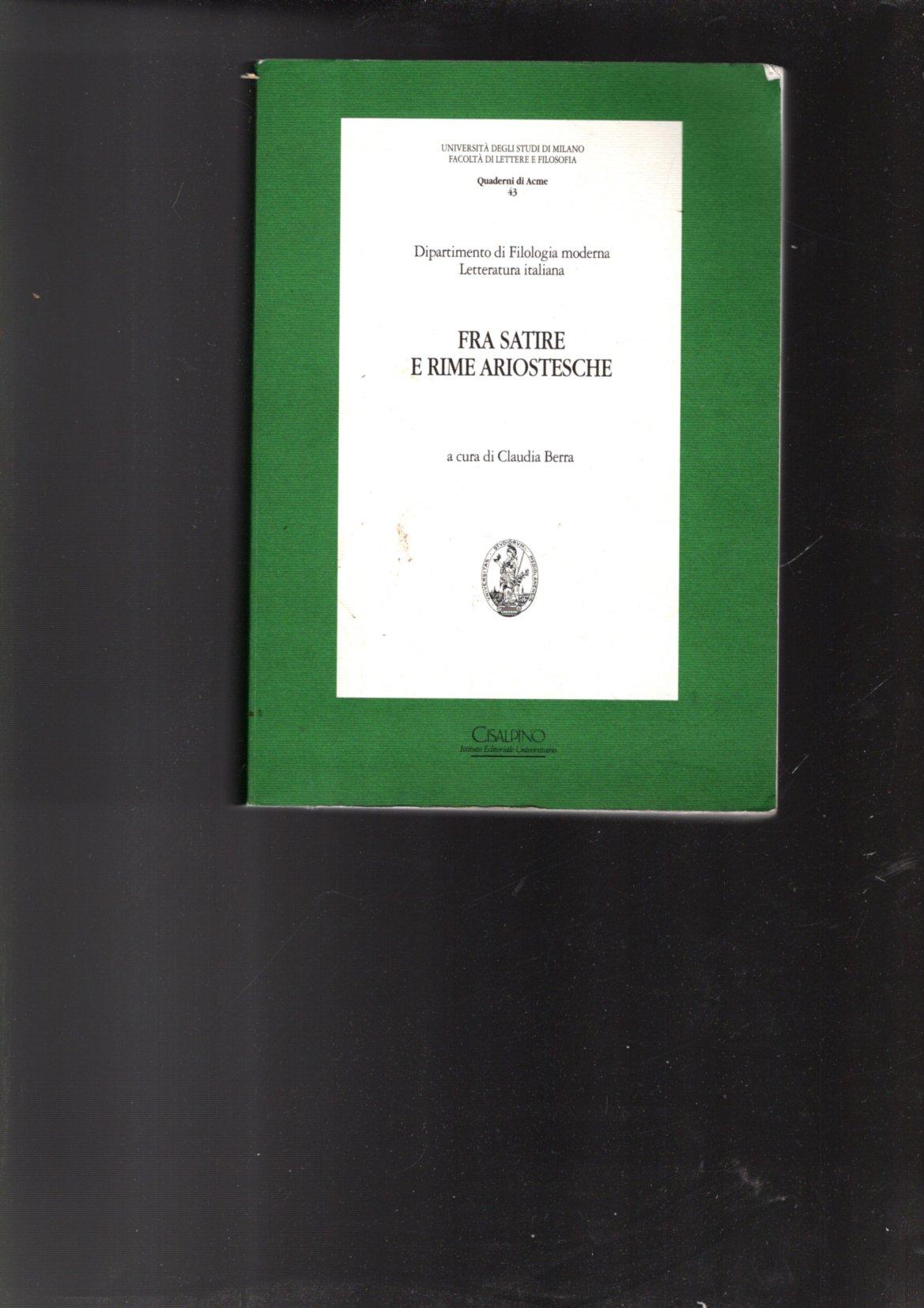 Fra satire e rime ariostesche : Gargnano del Garda, 14-16 …