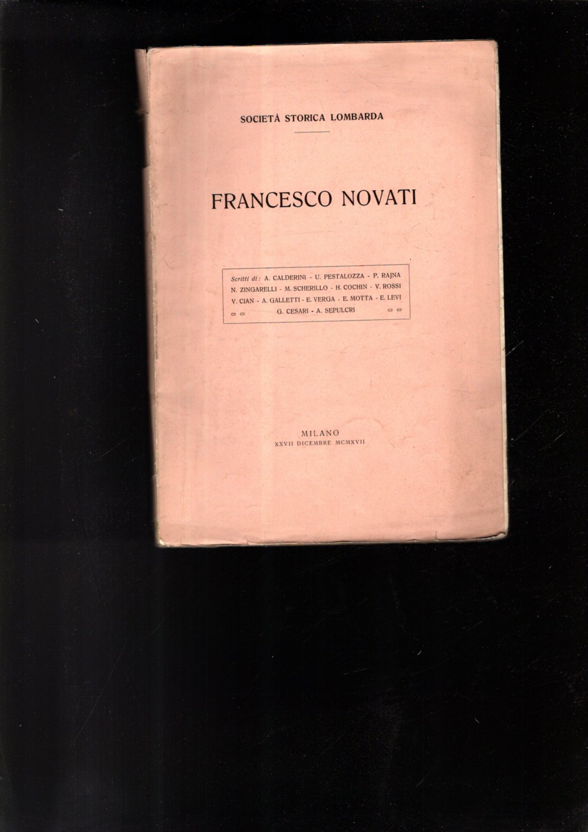 FRANCESCO NOVATI / SOCIETA' STORICA LOMBARDA