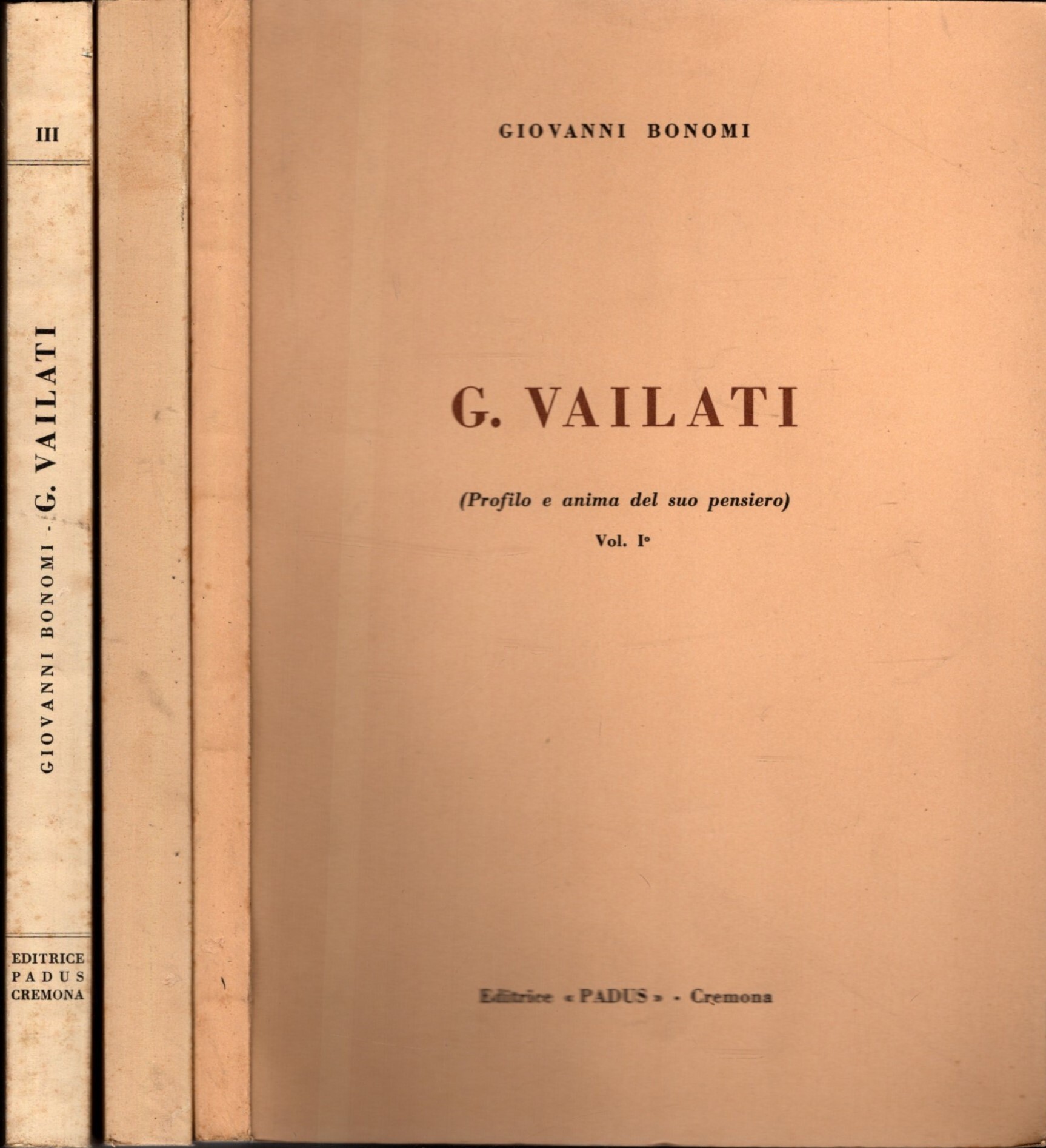 G. VAILATI 3 VOL.