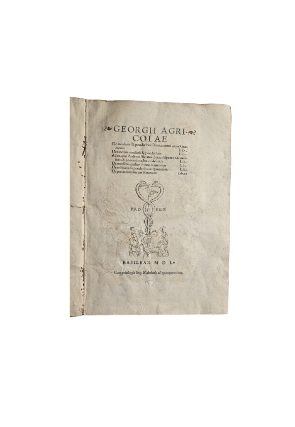 Georgii Agricolae (opera) - Basilea Froben 1550