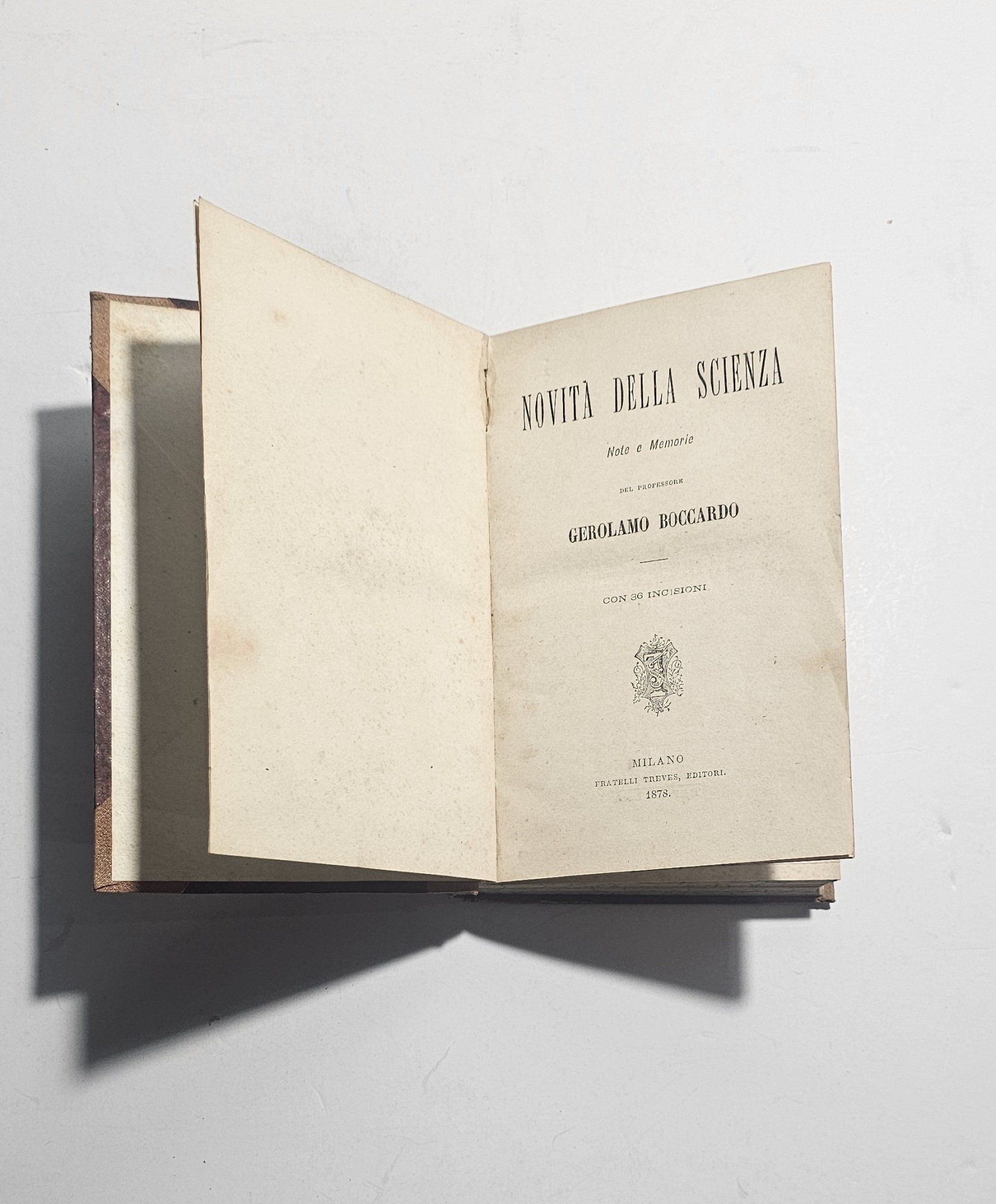 Gerolamo Boccardo – Novità della scienza – Milano, 1878 – …