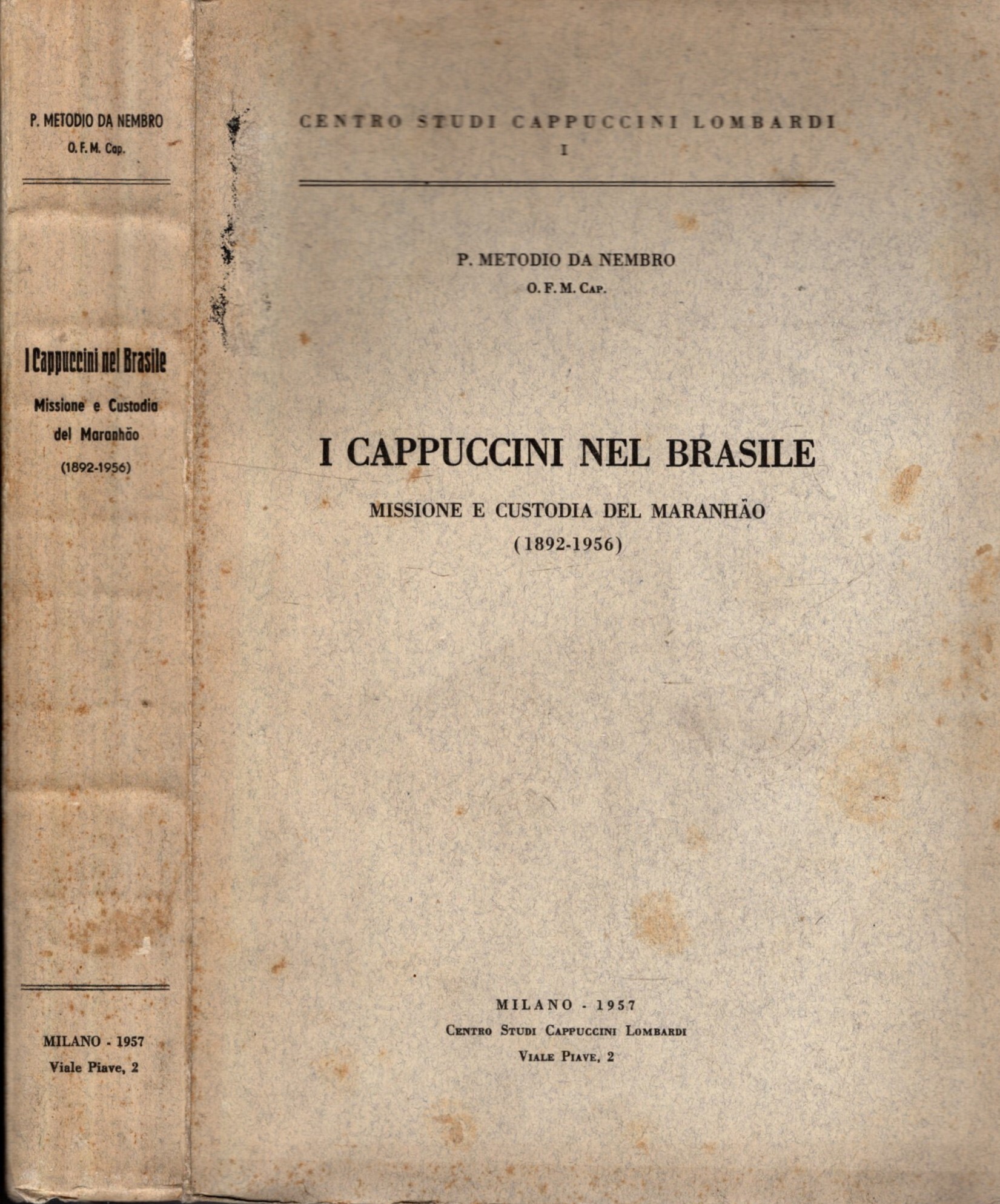 I CAPPUCCINI NEL BRSILE - MISSIONE E CUSTODIA DEL MARANHAO …