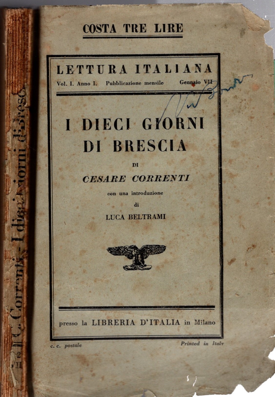 I Dieci Giorni Di Brescia 1929 - Vol.I Anno I …