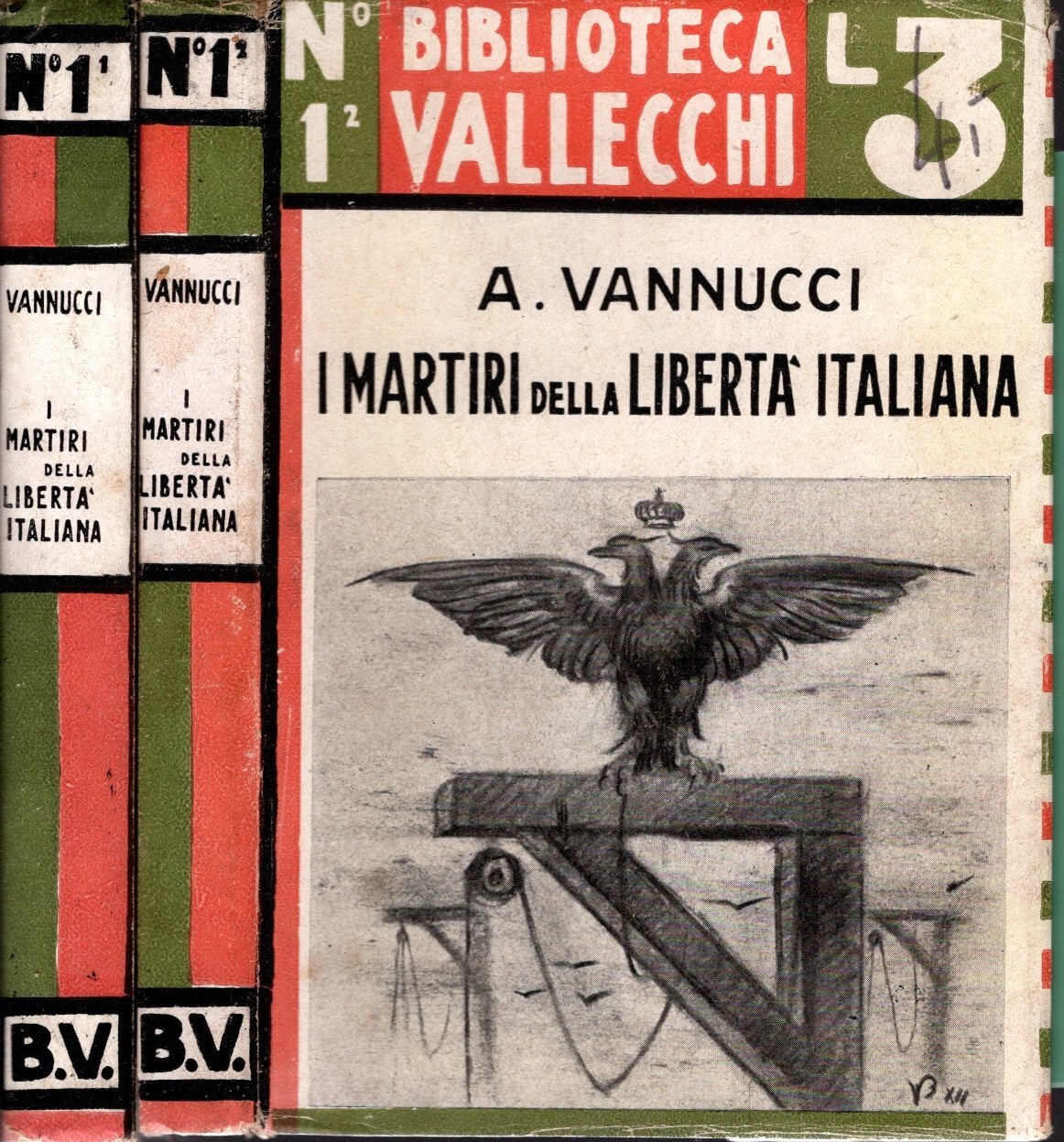 I martiri della libertà italiana 2 vol. di A. Vannucci