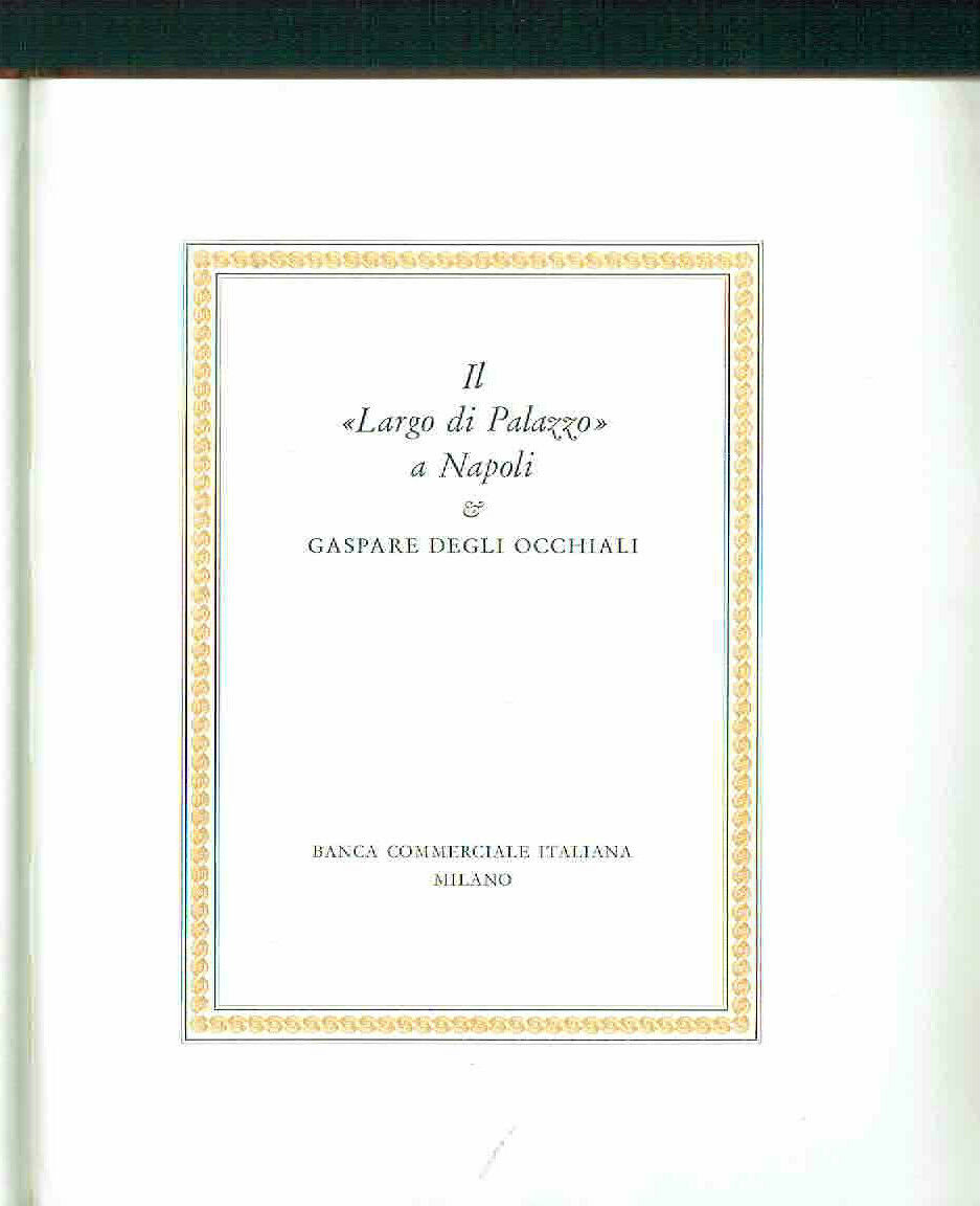 IL LARGO DI PALAZZODI GASPARE VANVITELLI A NAPOLI