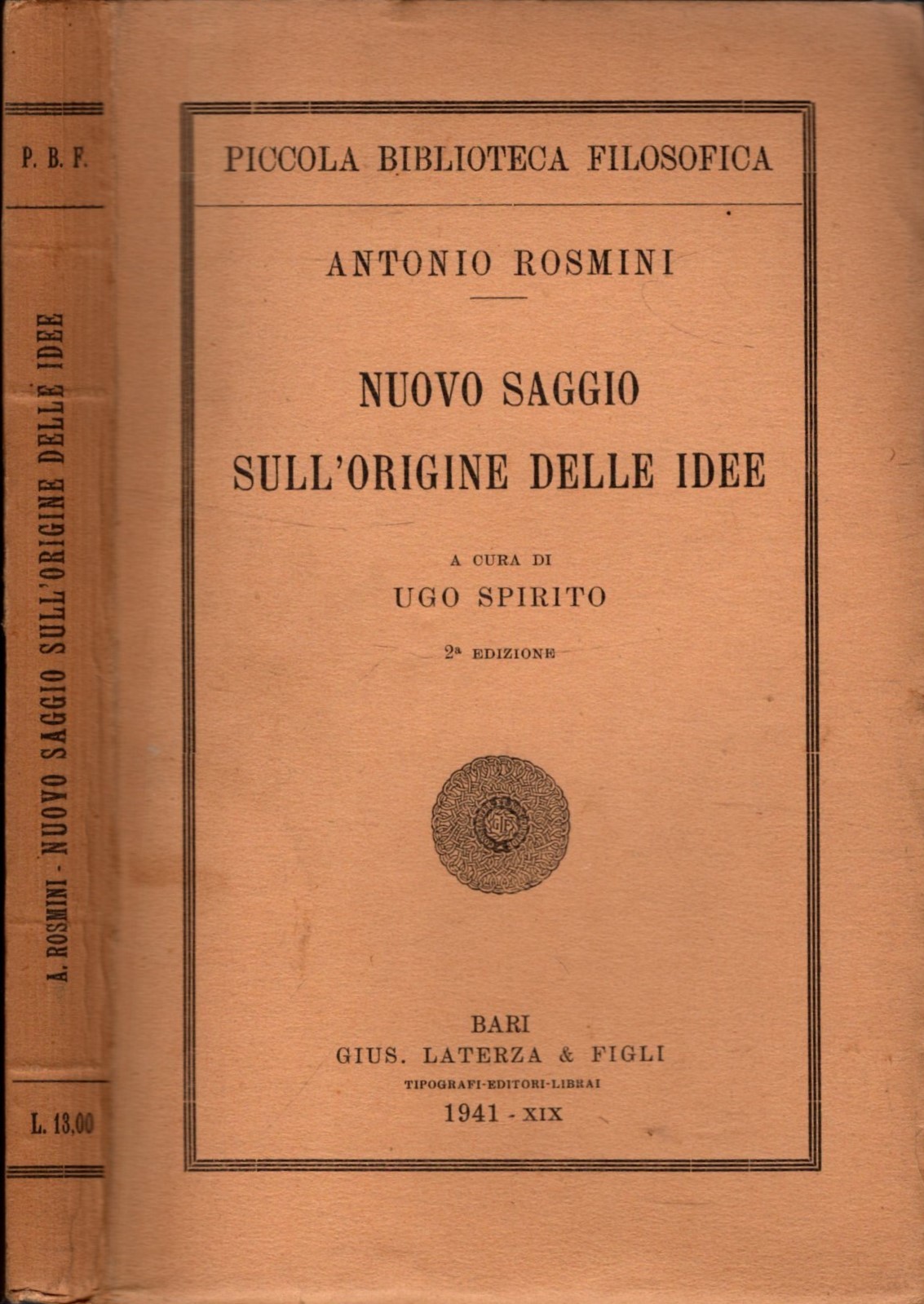 Il nuovo saggio sull\'origine delle idee