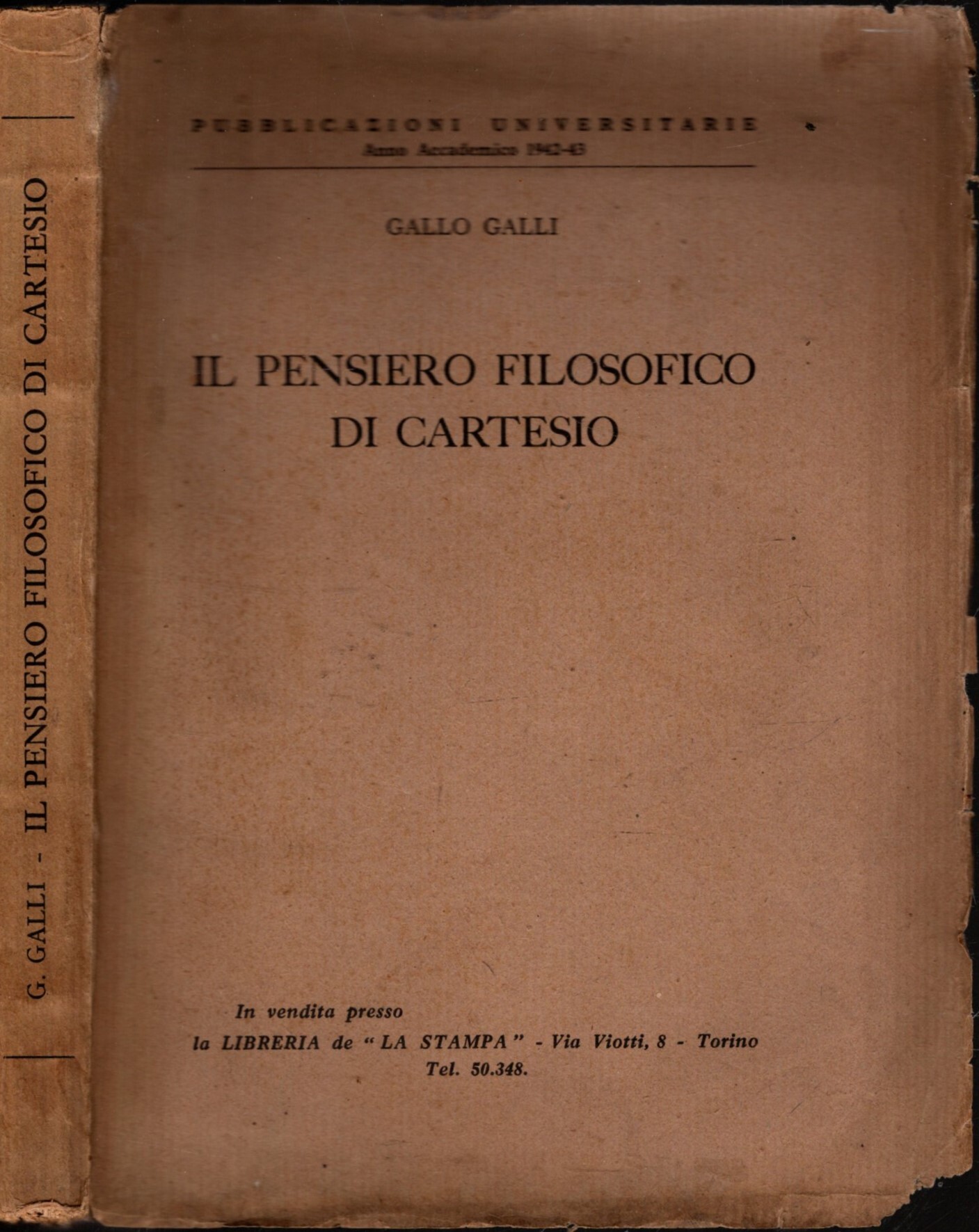 Il pensiero filosofico di Cartesio di Gallo Galli