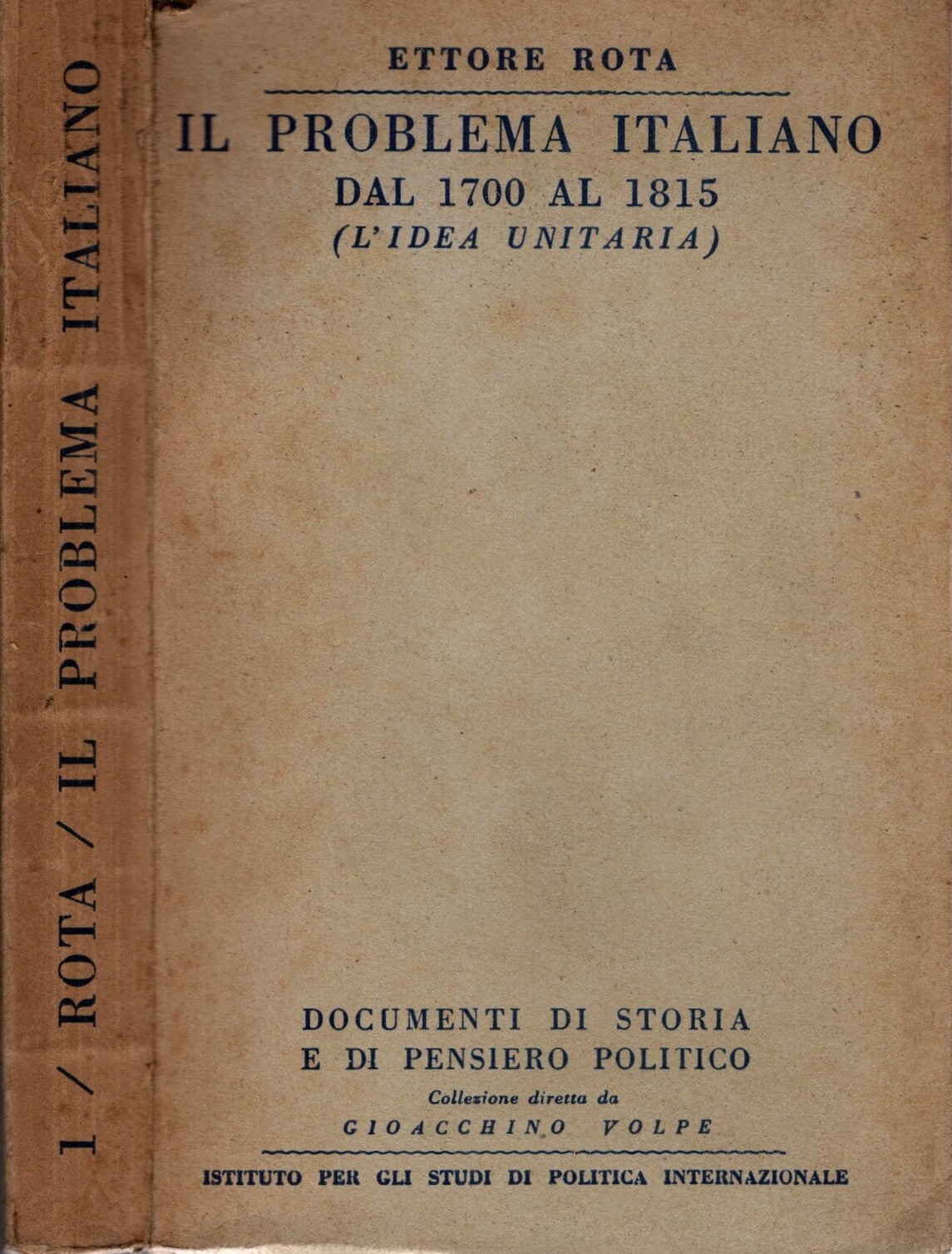 Il Problema Italiano Dal 1700 Al 1815 L'idea Unitaria - …