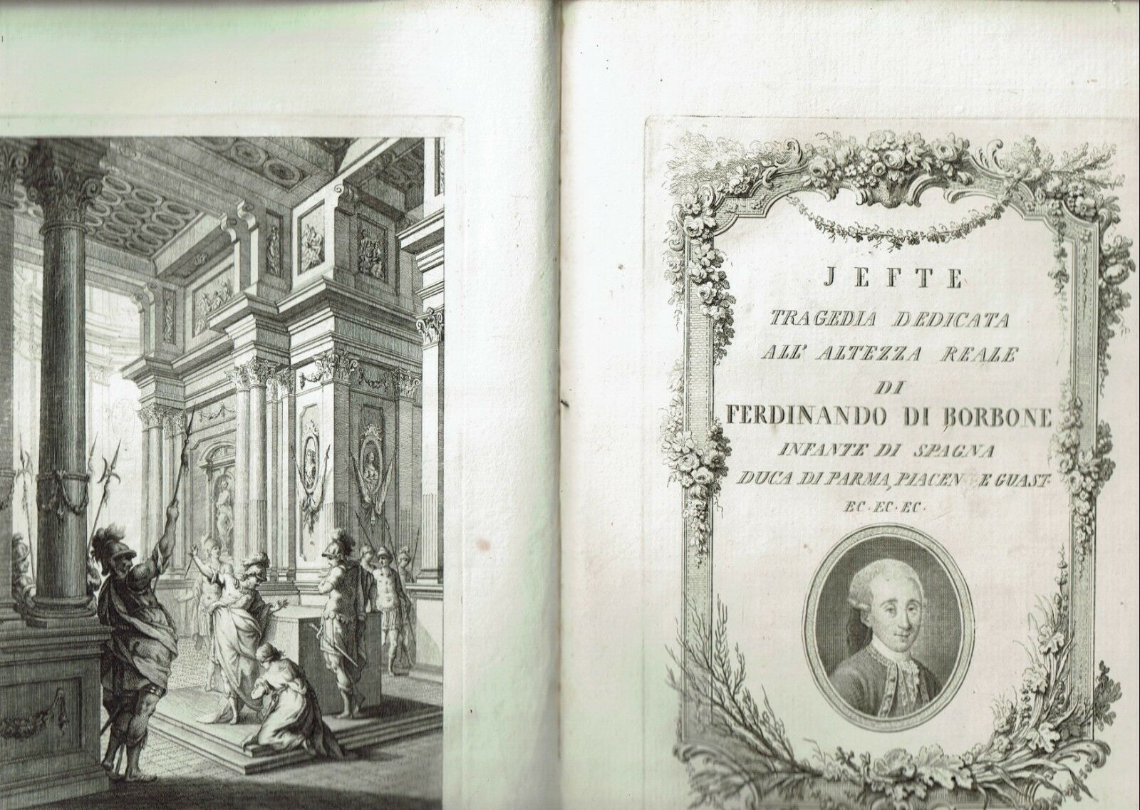 Jefte tragedia dedicata all'altezza reale di Ferdinando di Borbone infante …