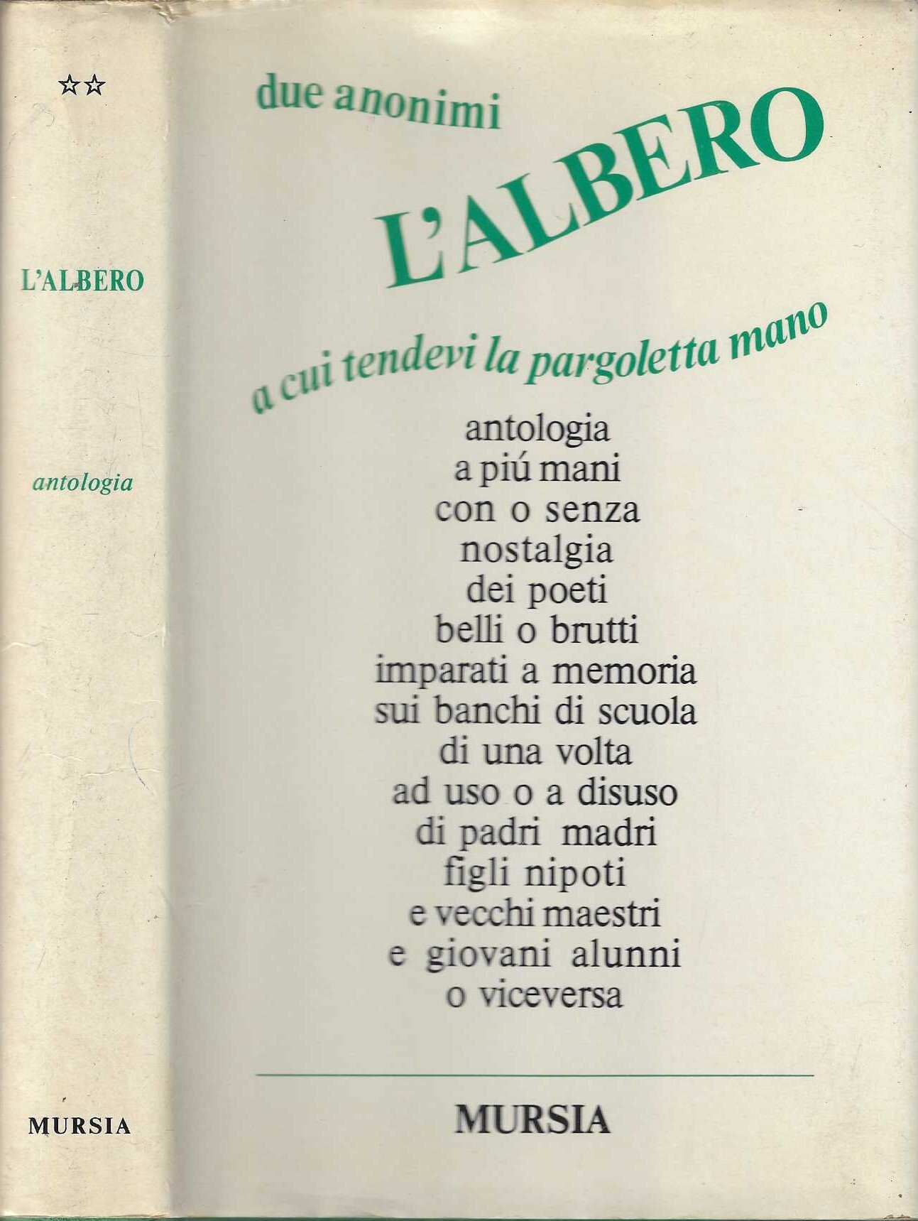 L'Albero a cui tendevi la pargoletta mano. Antologia di poesie …