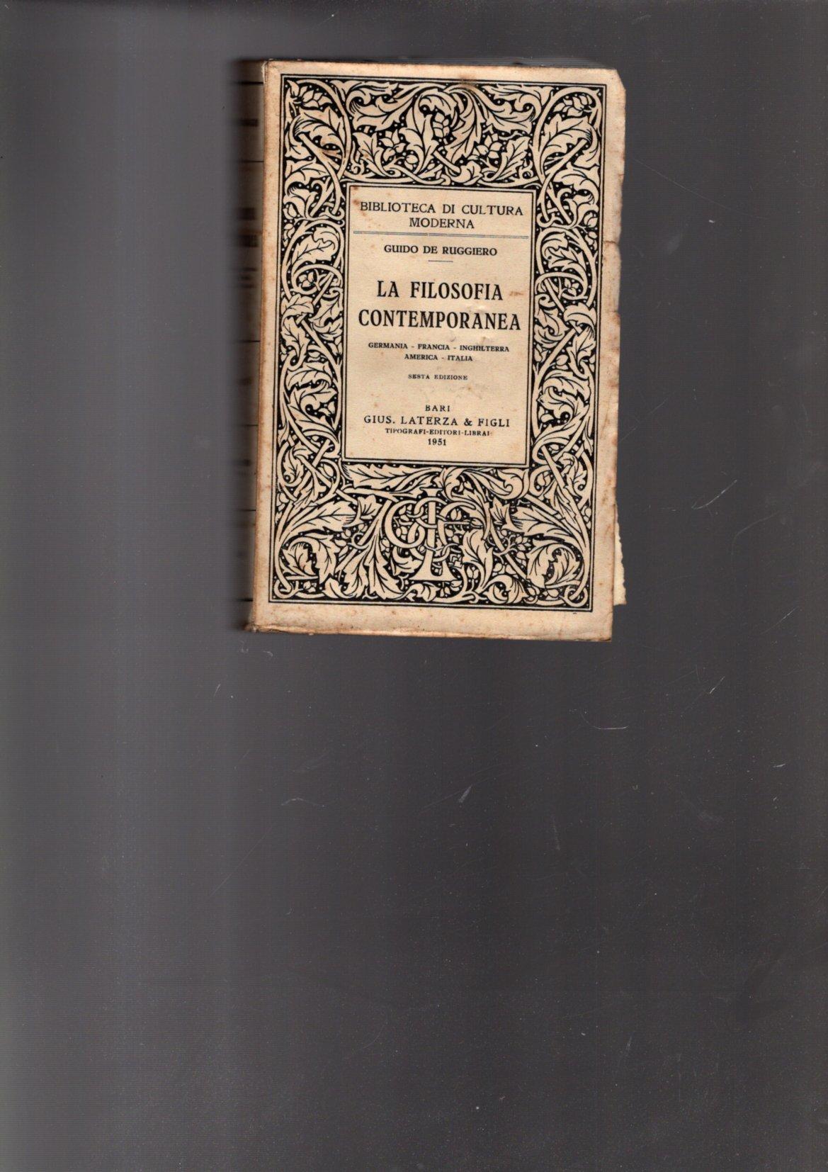 LA FILOSOFIA CONTEMPORANEA