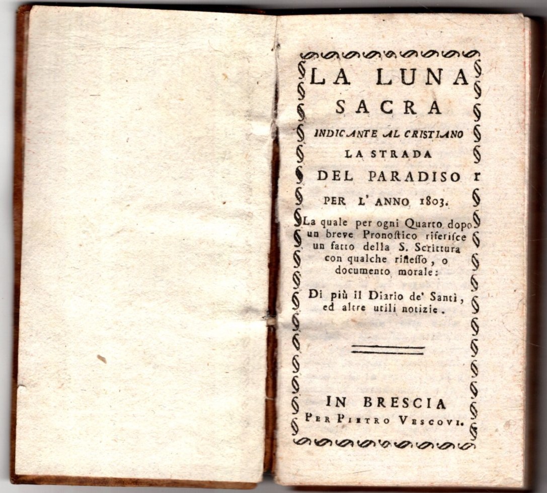 La luna sacra indicante al cristiano la strada del paradiso …