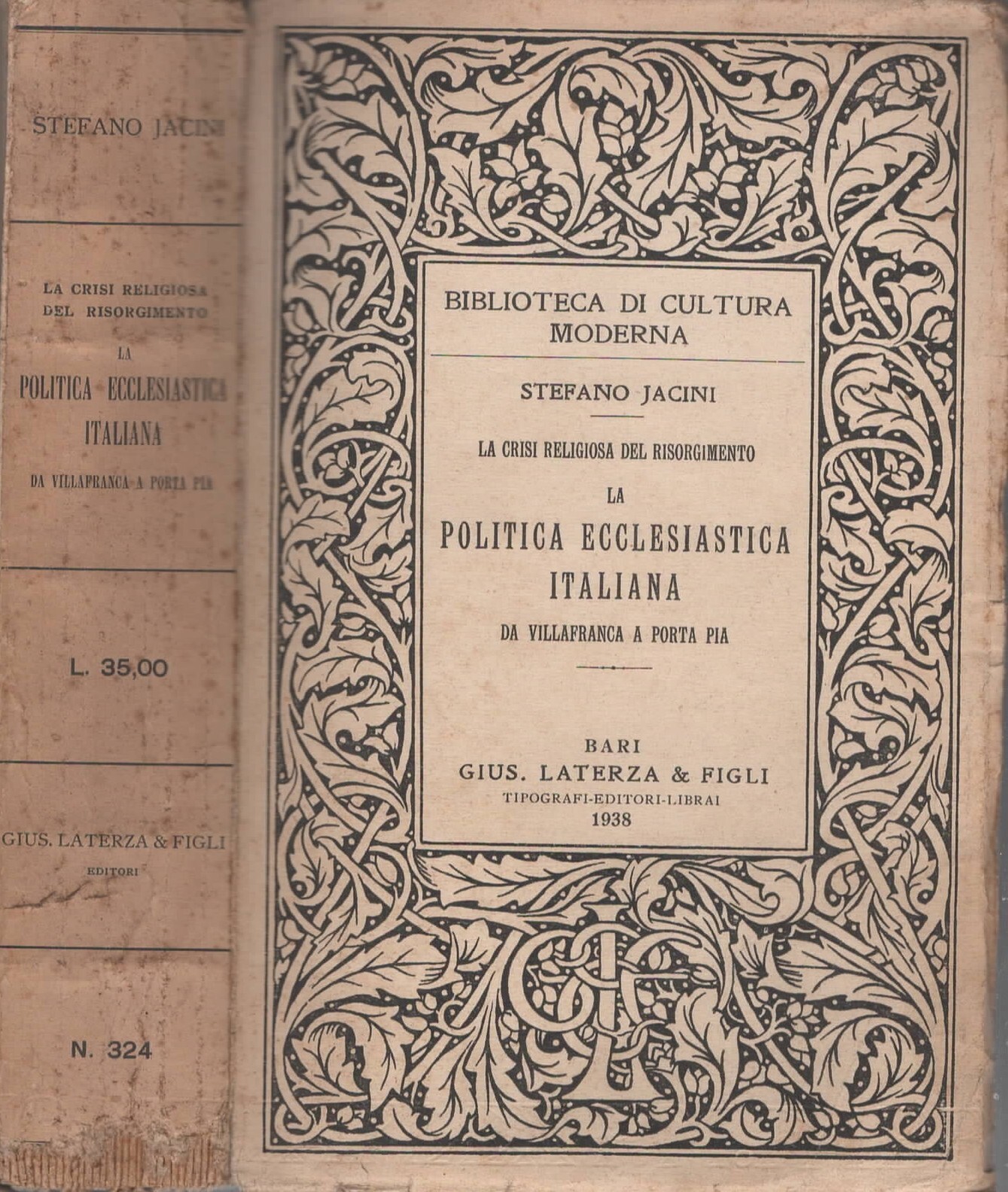 La politica ecclesiastica italiana da Villafranca a Porta Pia (La …