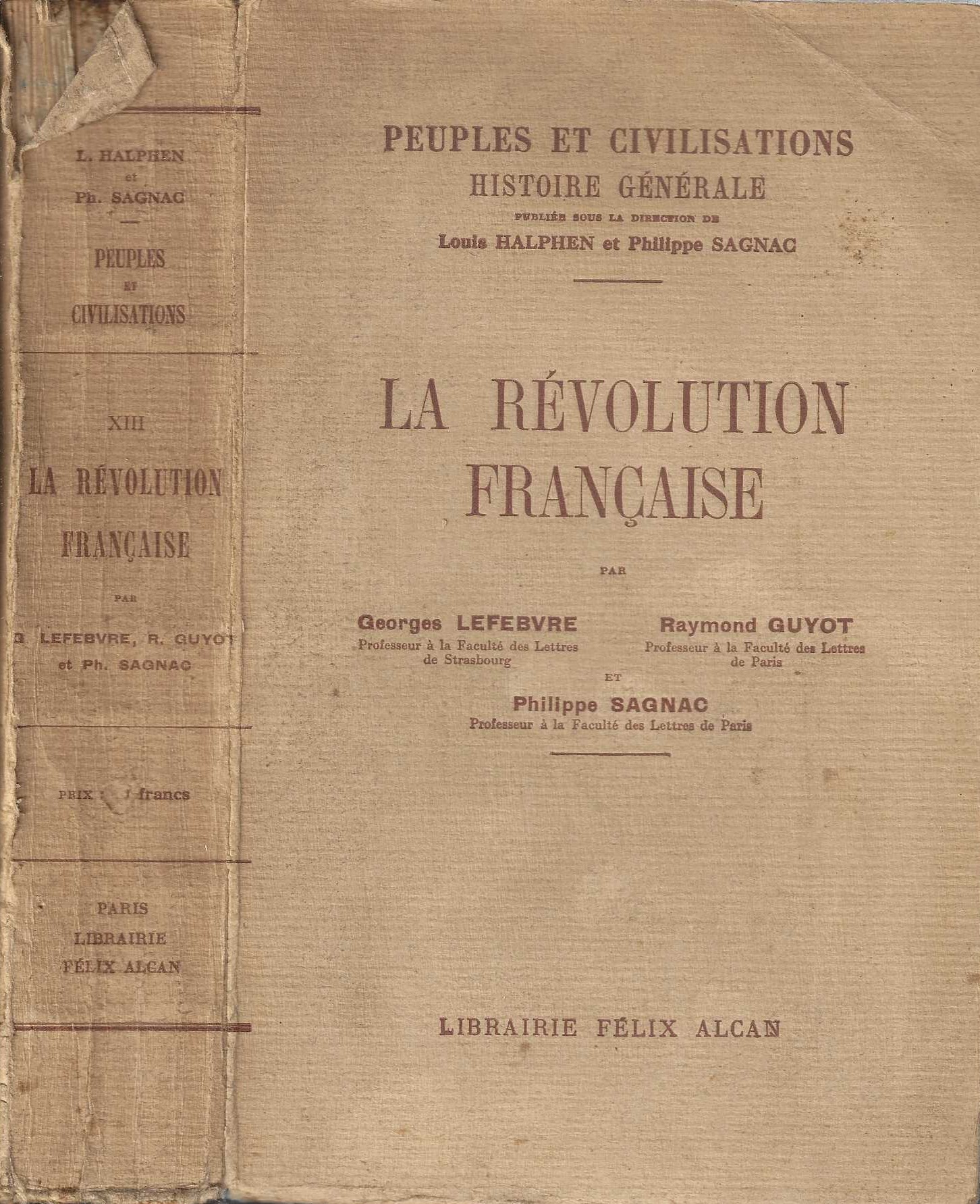 La revolutions francaise Par Georges Lefebvre - Raymond Guyot et …